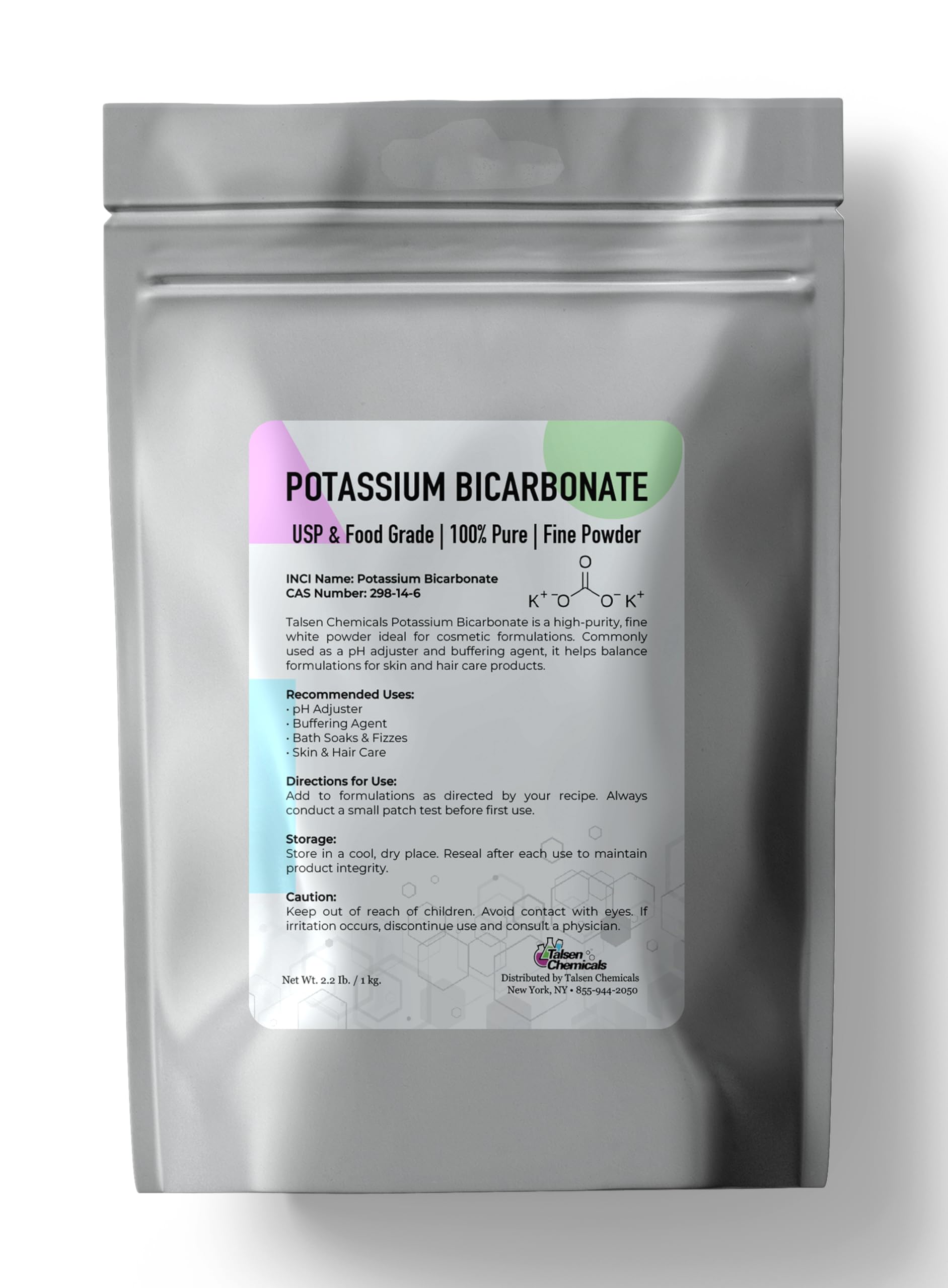 Talsen Chemicals Potassium Bicarbonate Powder, 35.27 Ounce (Pack of 1)