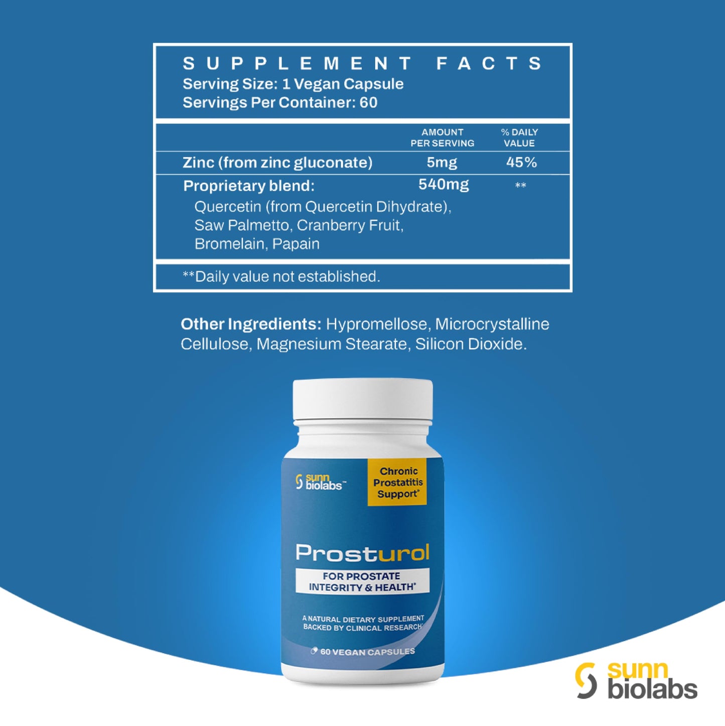 SUNN BIOLABS Prosturol, 60 Capsules