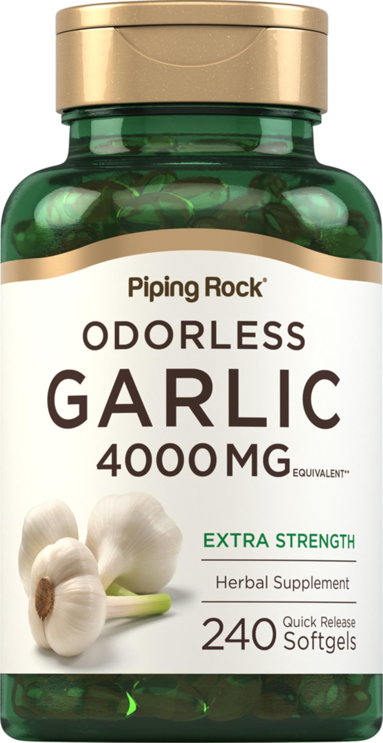 Piping Rock Odorless Garlic Softgels 240