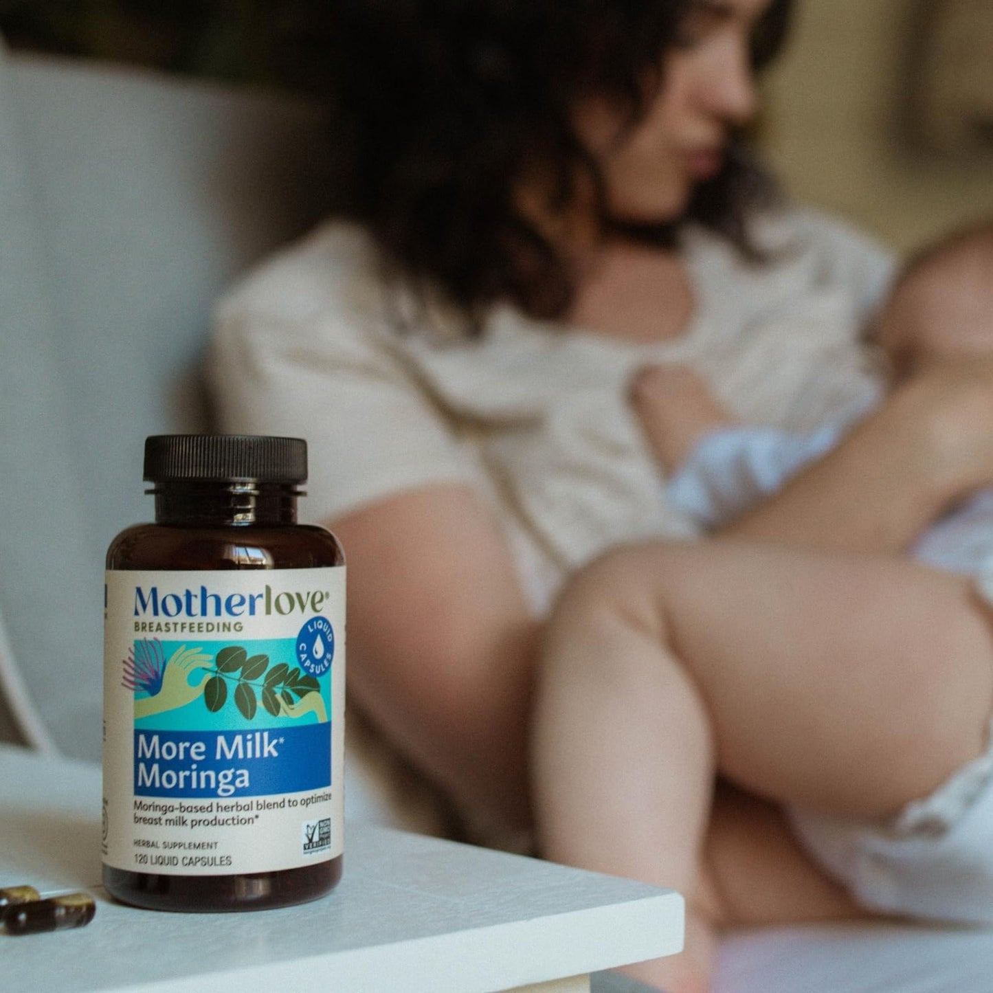 Motherlove More Milk Moringa Liquid Capsule 120 Count