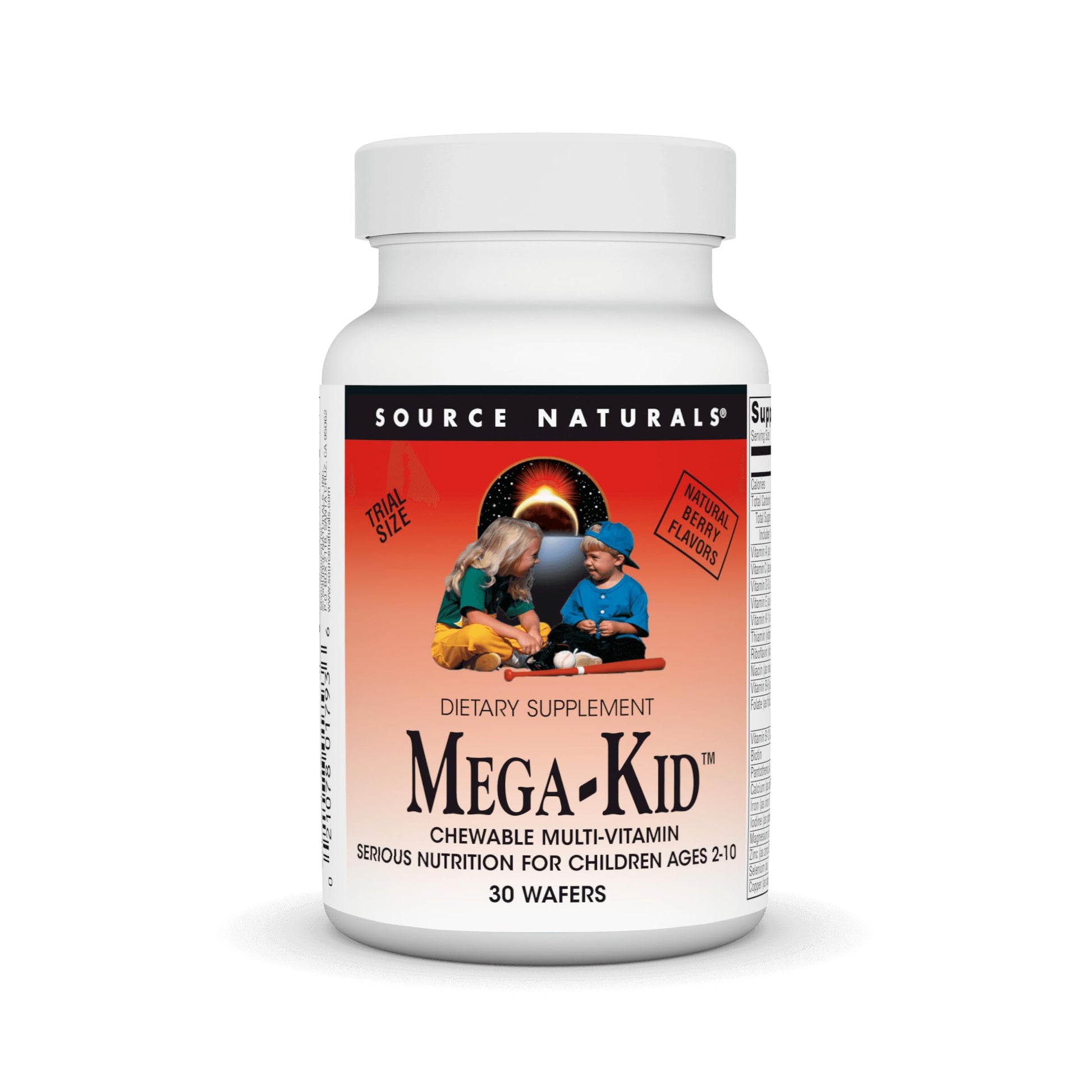 Source Naturals Mega-Kid Multi-Vitamin Chewable, 30 Chewables
