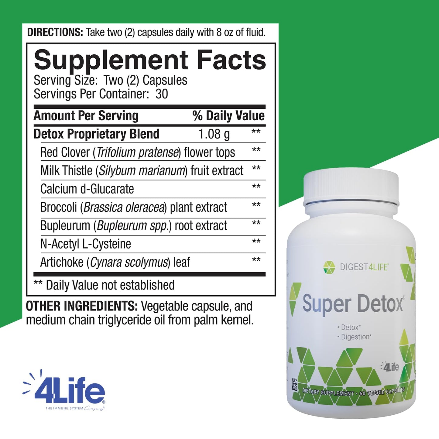 4Life Super Detox Capsules, 60 Count