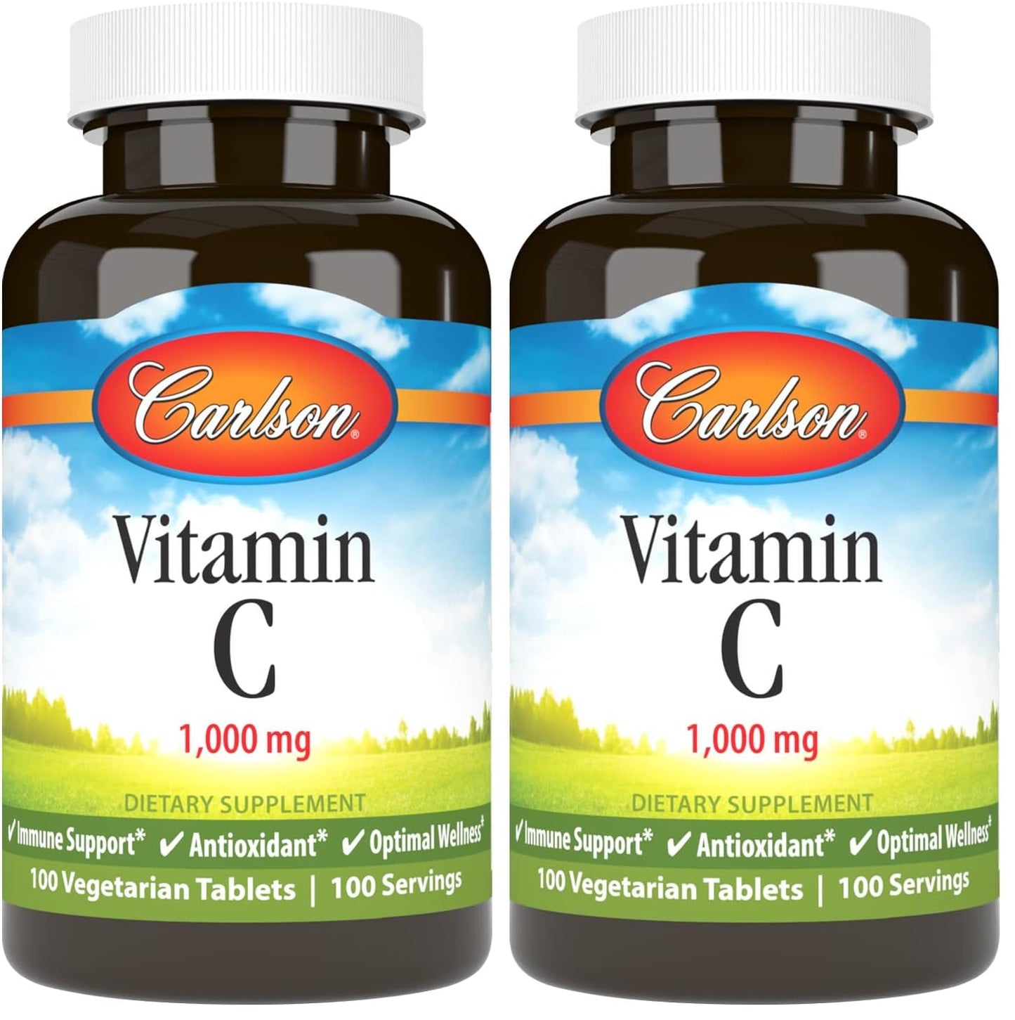 Carlson Vitamin C 1000 mg Tablets, 200 Count