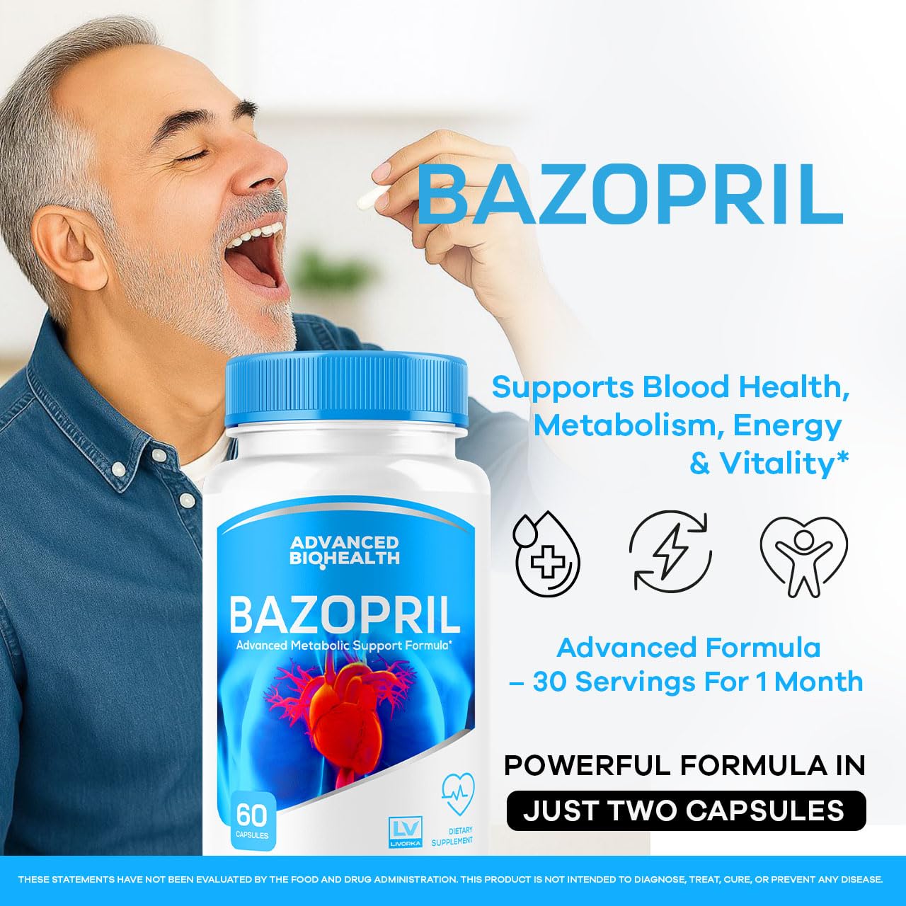 LIVORKA Bazopril Capsules, 120 Capsules