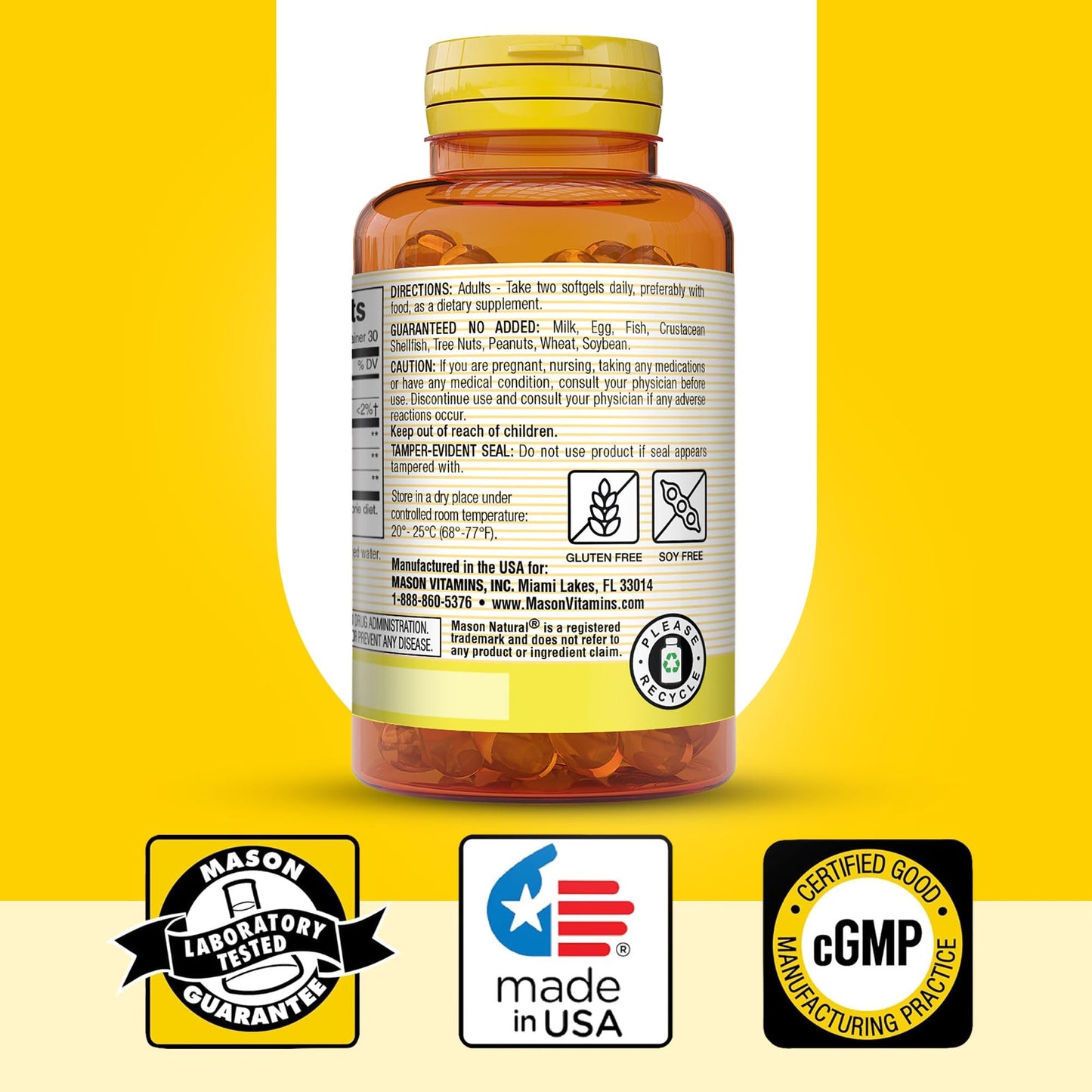 Mason Natural Evening Primrose Oil Softgels, 180 Count