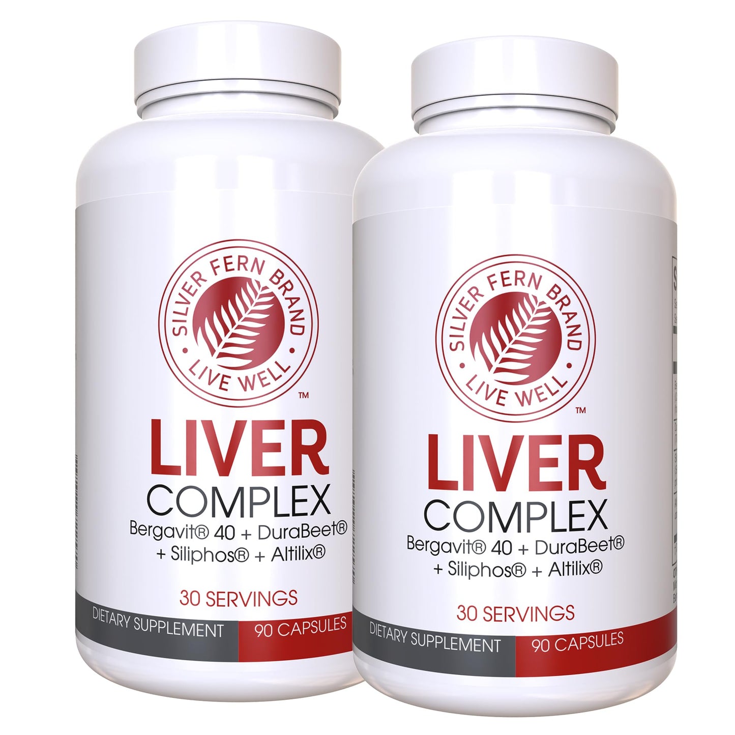 Silver Fern Liver Complex Supplement Vegetarian Capsules 180