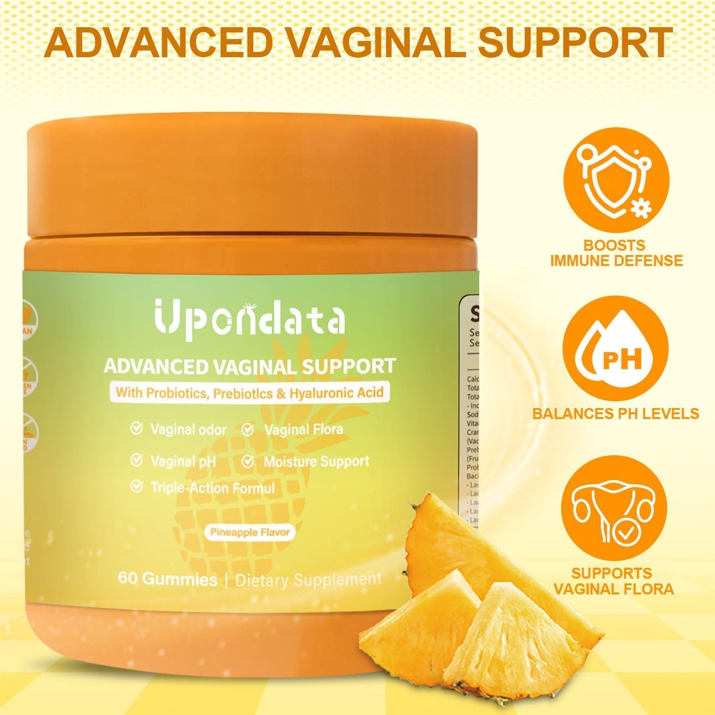 Upondata Flora+ Gummies Gummy, 60 Count