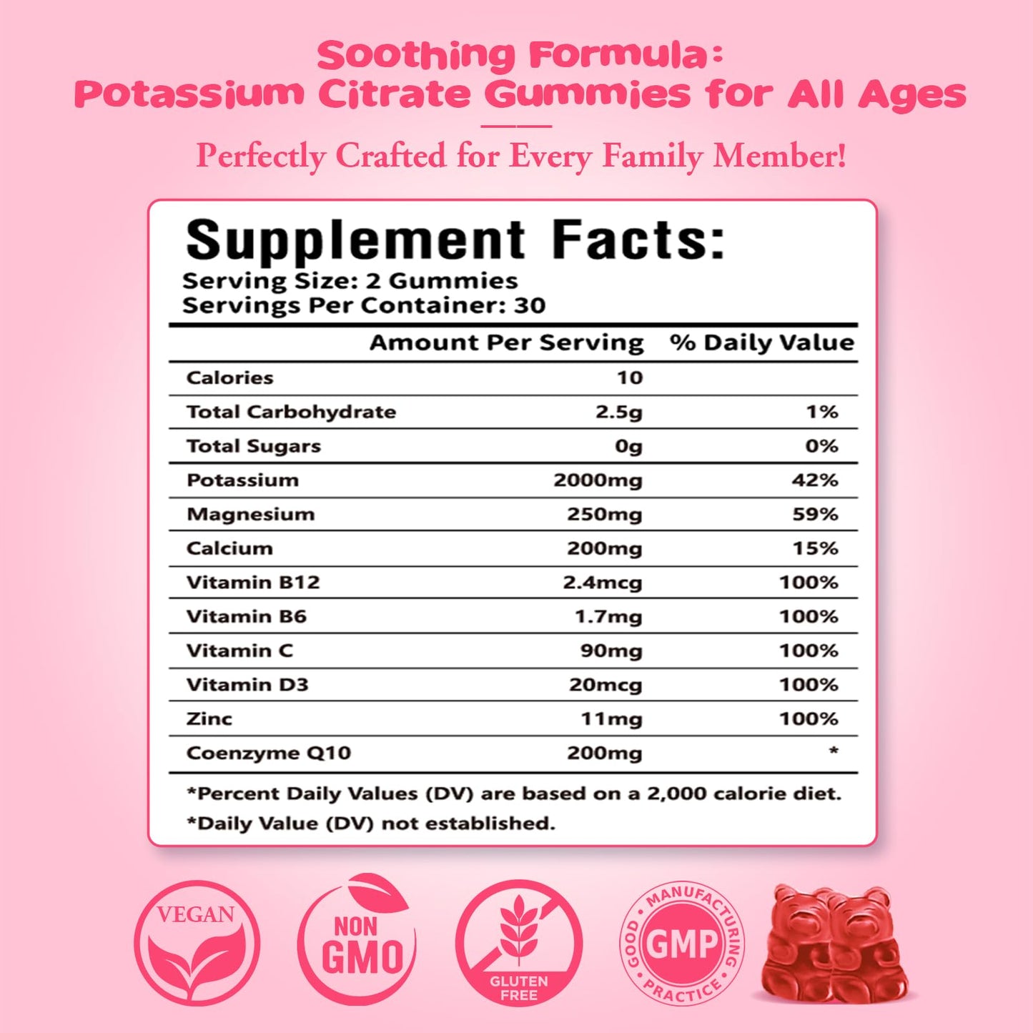 Sijigood Potassium Citrate Gummies 120 Count