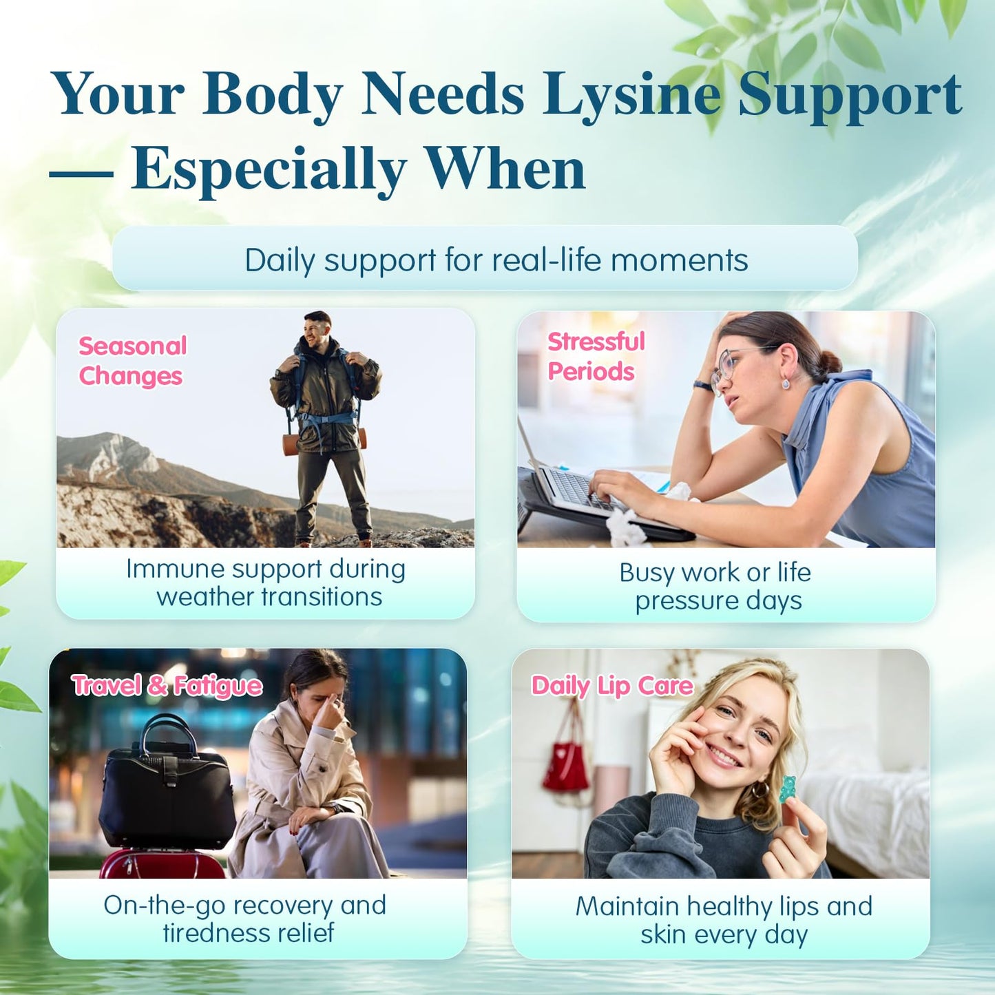 PYUNAFIT L-Lysine Gummies 1000mg, 60 Gummies