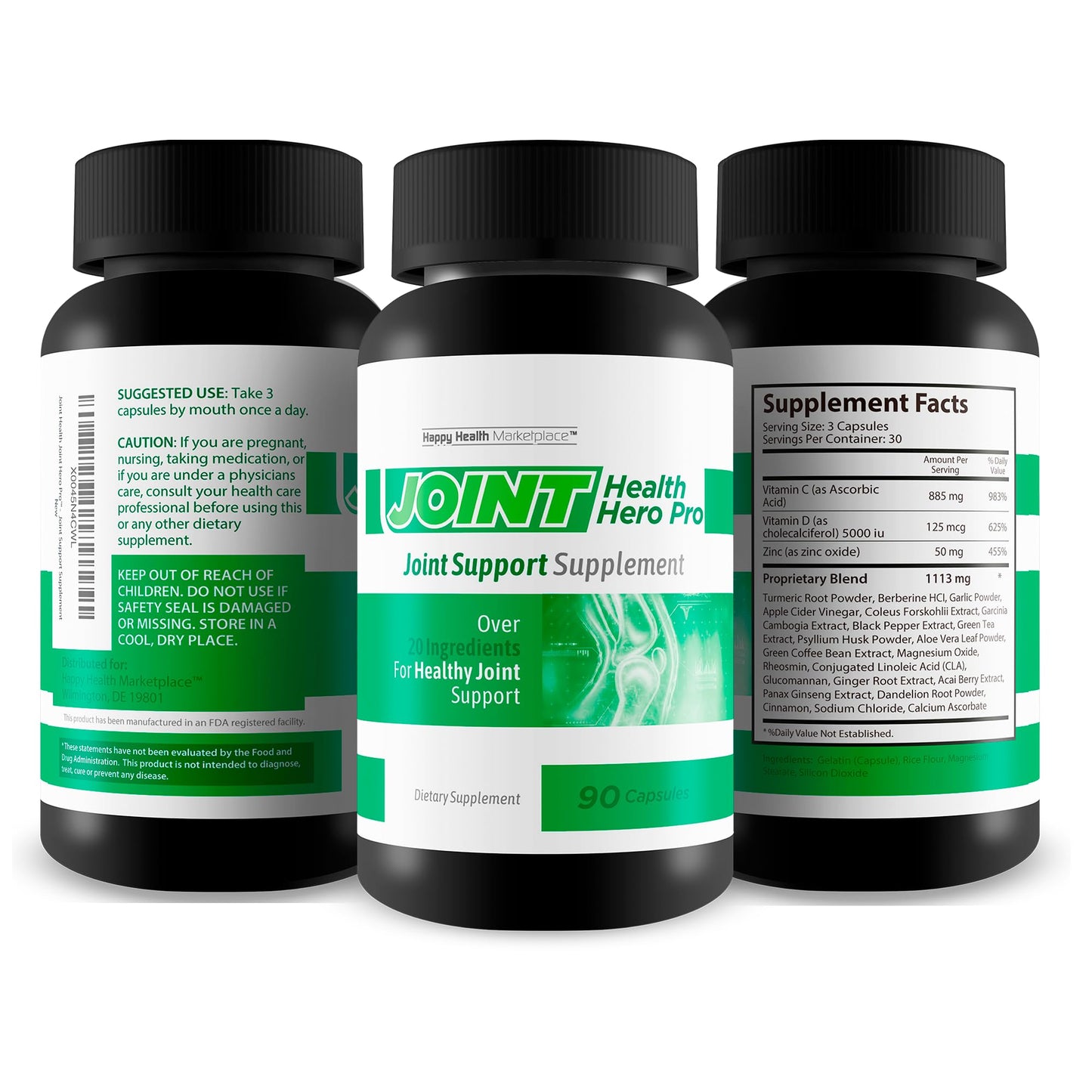 Happy Health Marketplace Joint Health Hero Pro Capsule 90 Count