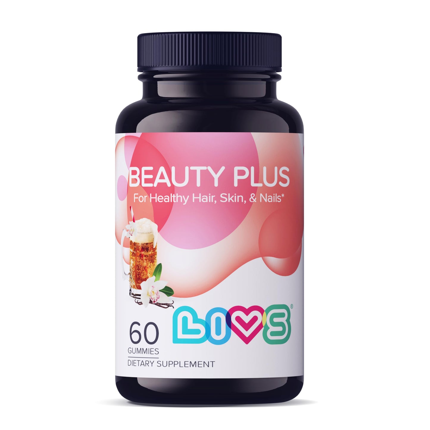 LIVS Beauty Plus Biotin Gummy Vitamins - 60 Gummies