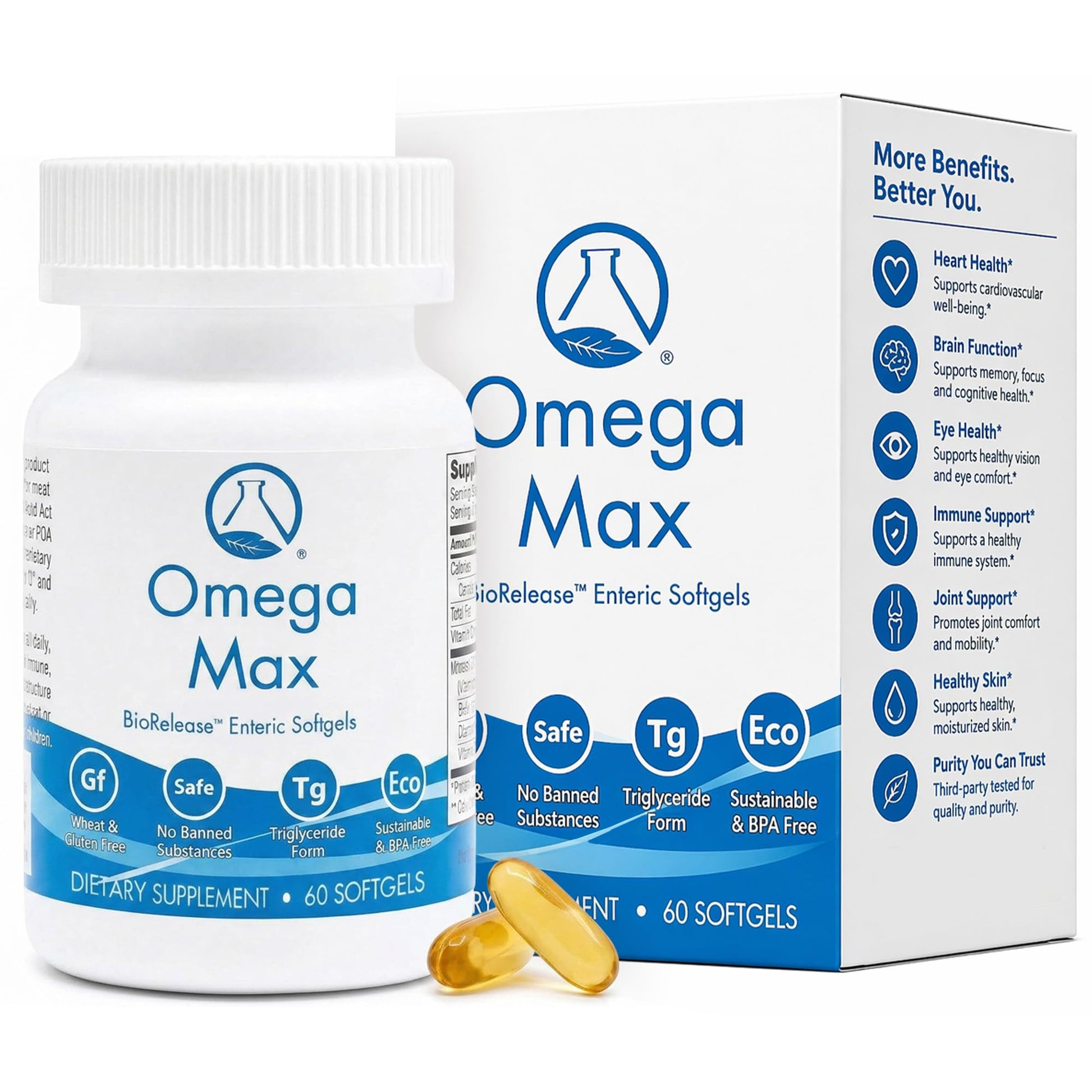 Nugevity Omega MAX Softgels, 60