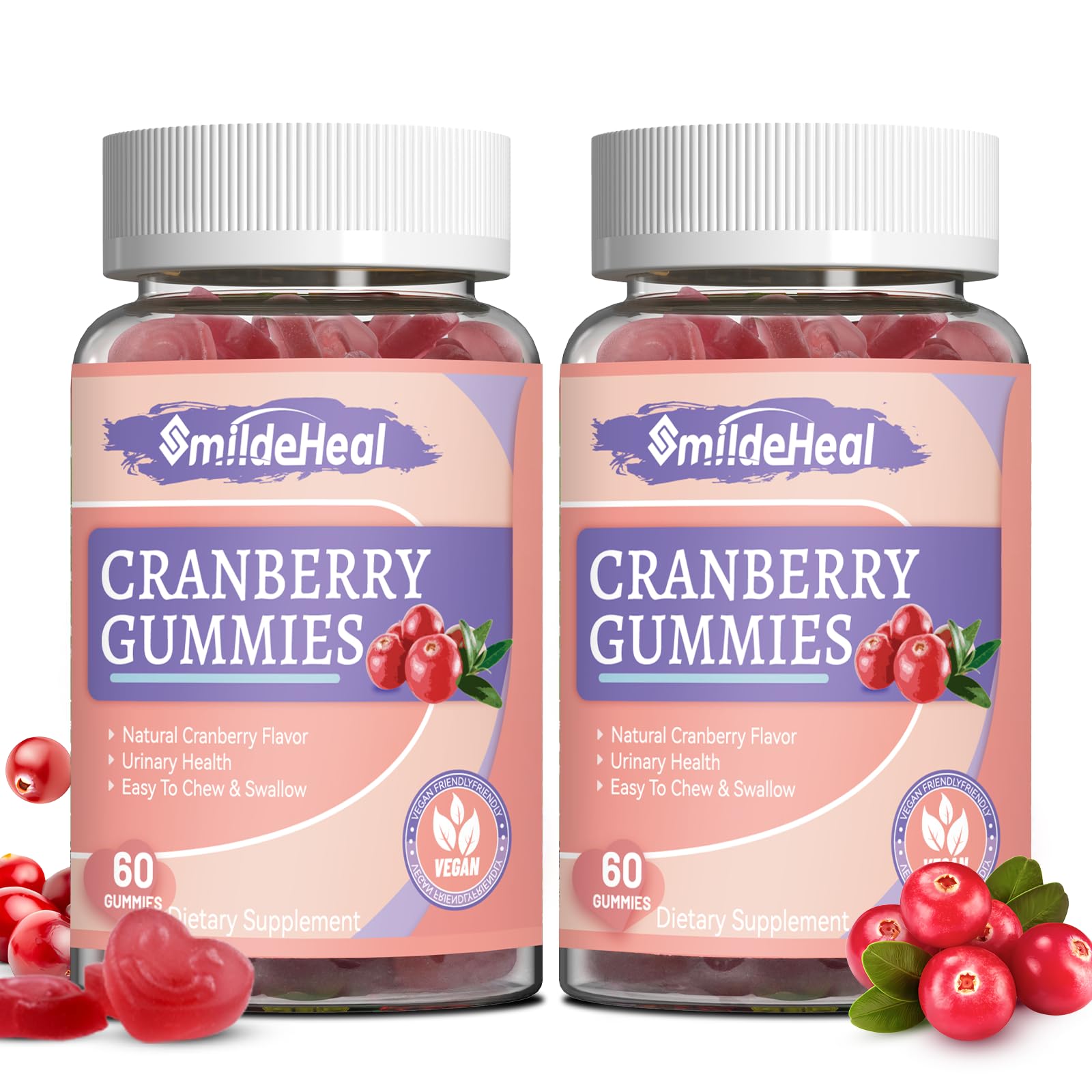 SmildeHeal Cranberry Gummies 120 Gummies