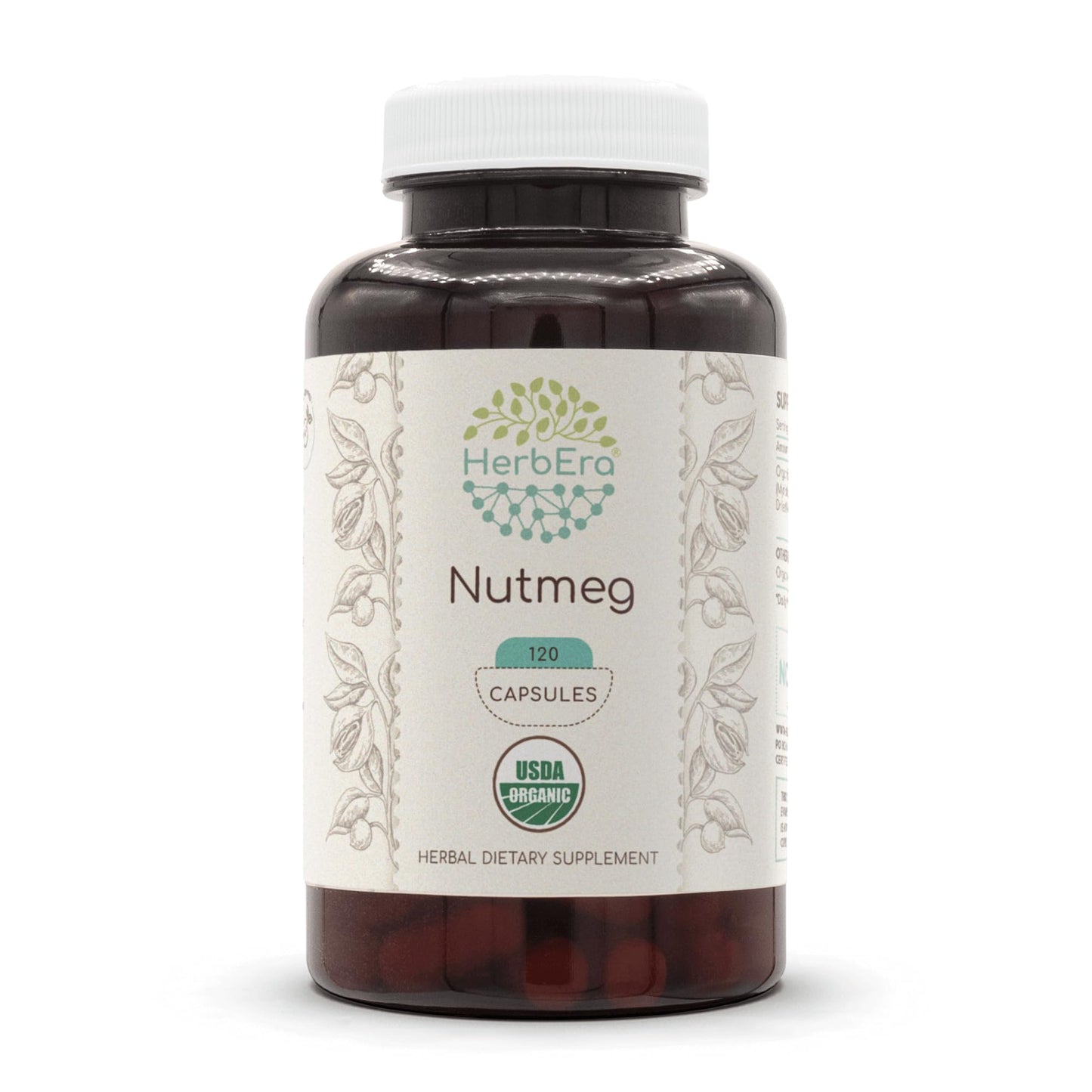 HerbEra Nutmeg Capsules 120 Count