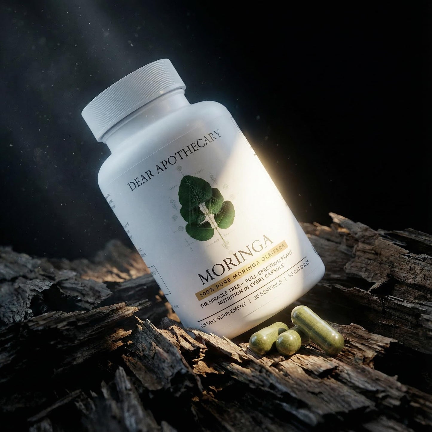Dear Apothecary Moringa Oleifera Capsules 800mg, 60 Count