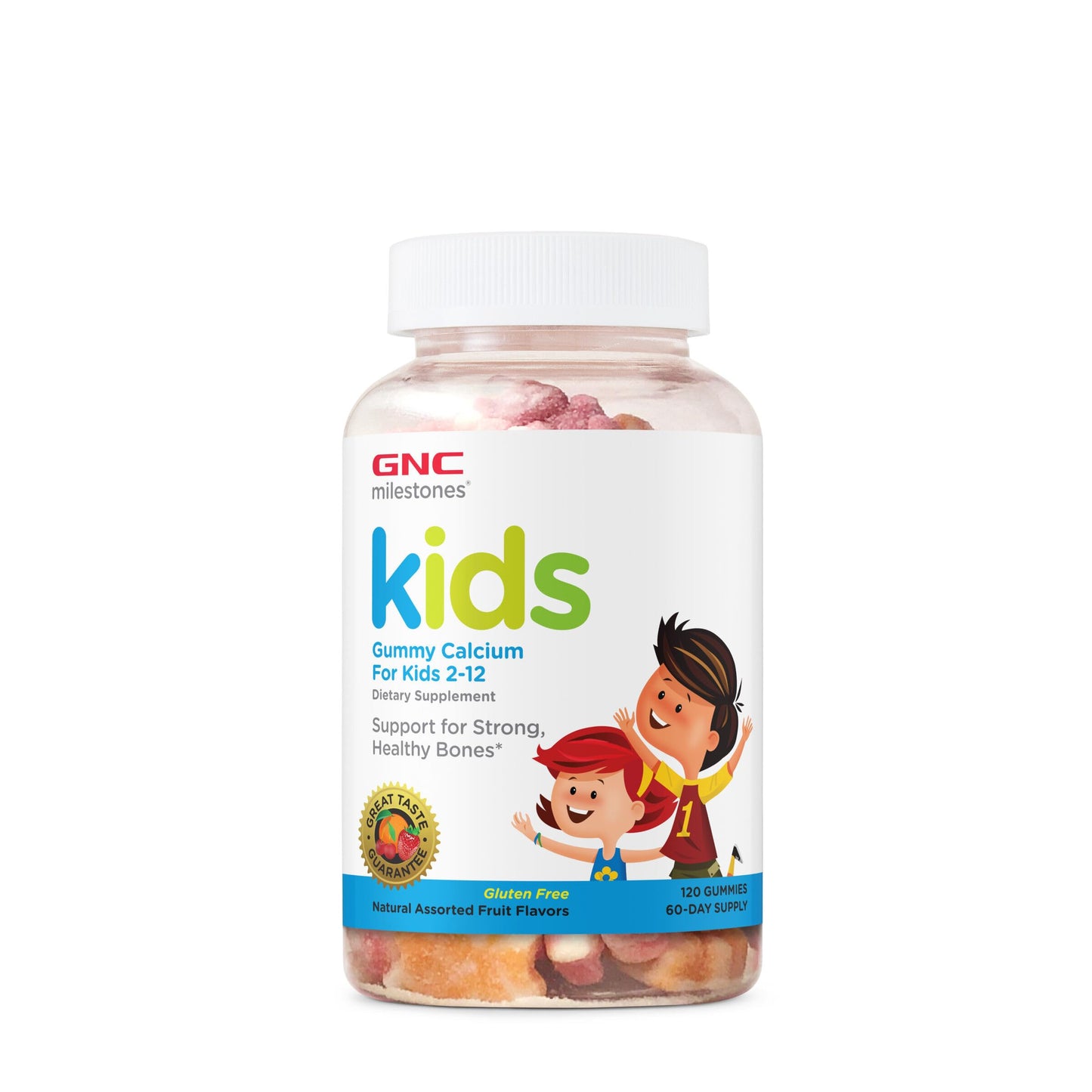 GNC Milestones Kids Gummy Calcium 120 Gummies