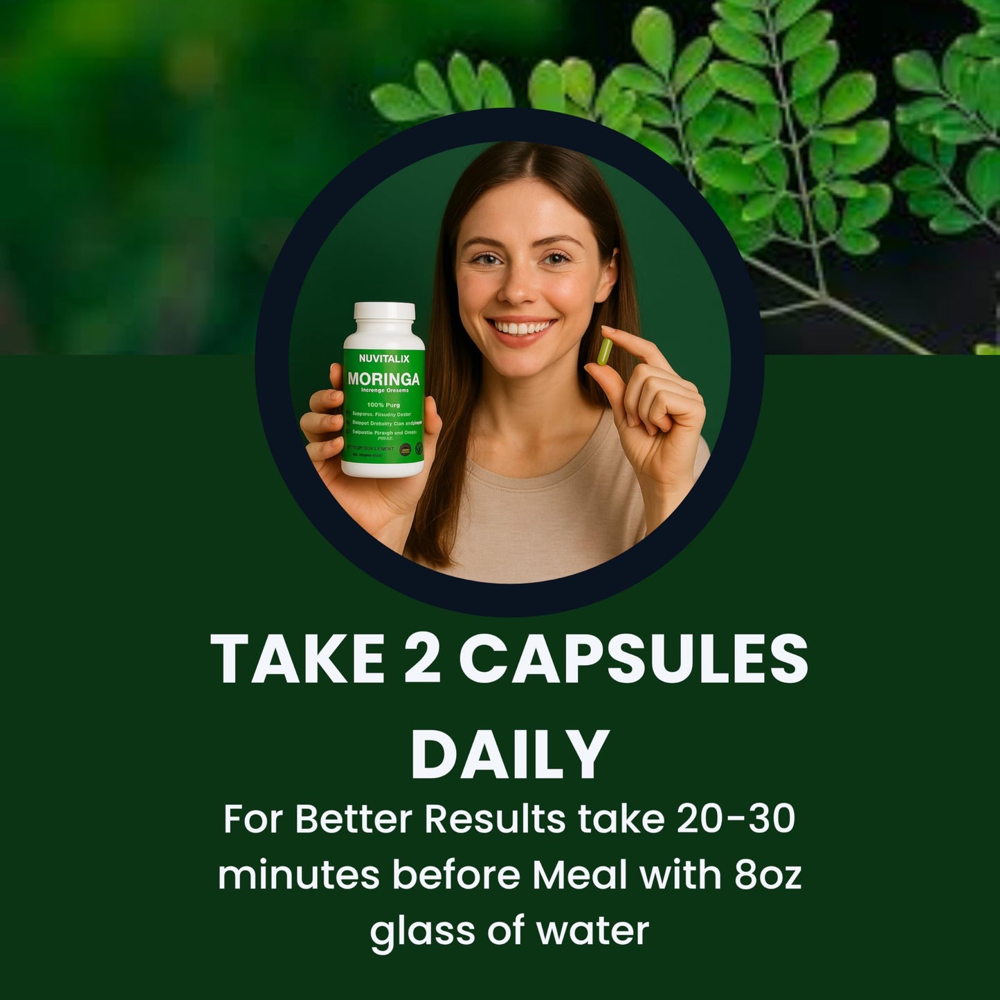 Nuvitalix Moringa Pure Capsules 60 Count