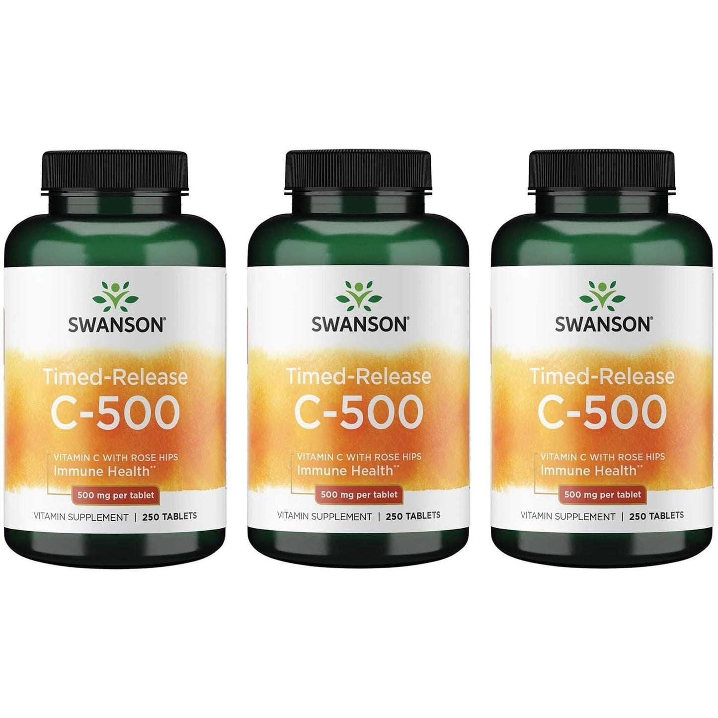 Swanson Timed-Release Vitamin C with Rose Hips 750 Tablets