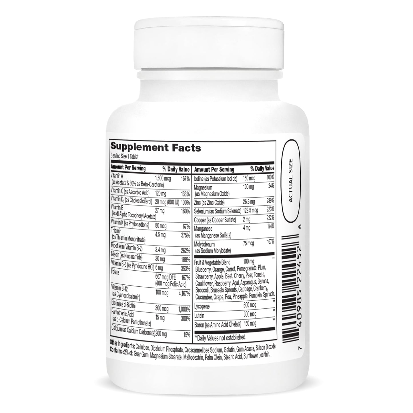 21st Century Wellify Men's 50+ Multivitamins with Minerals Tablet, 65 Count