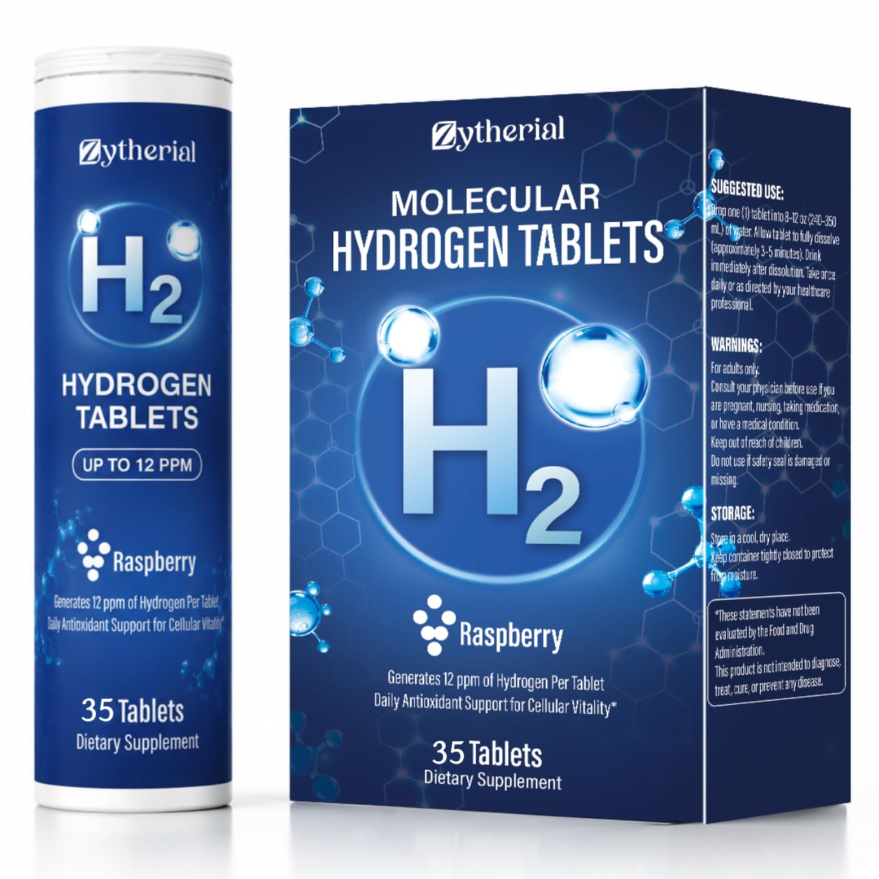 Zytherial Hydrogen Water Tablets (10 PPM H2) 35 Count