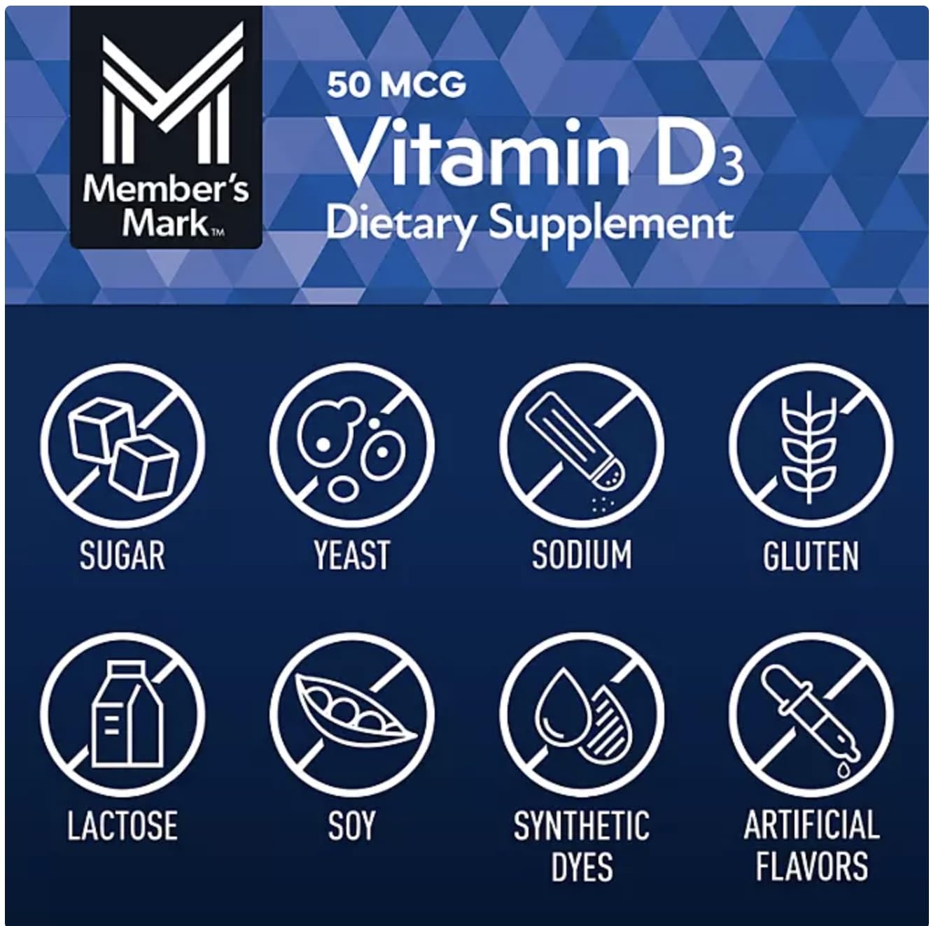Generic Vitamin D3 50 mcg Softgels 400 Count