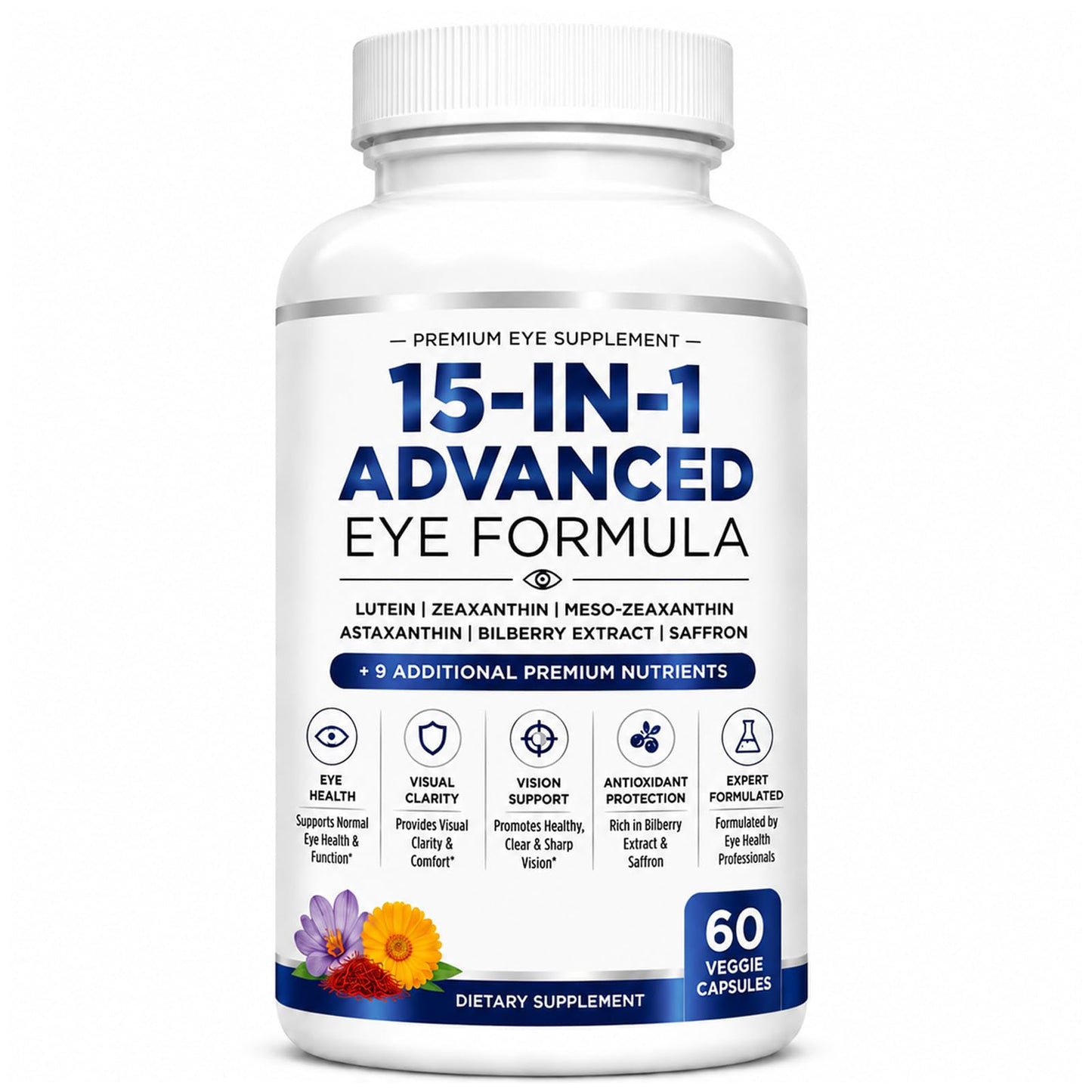 Jendfert 15 in 1 Advanced Eye Formula, 10 Capsules