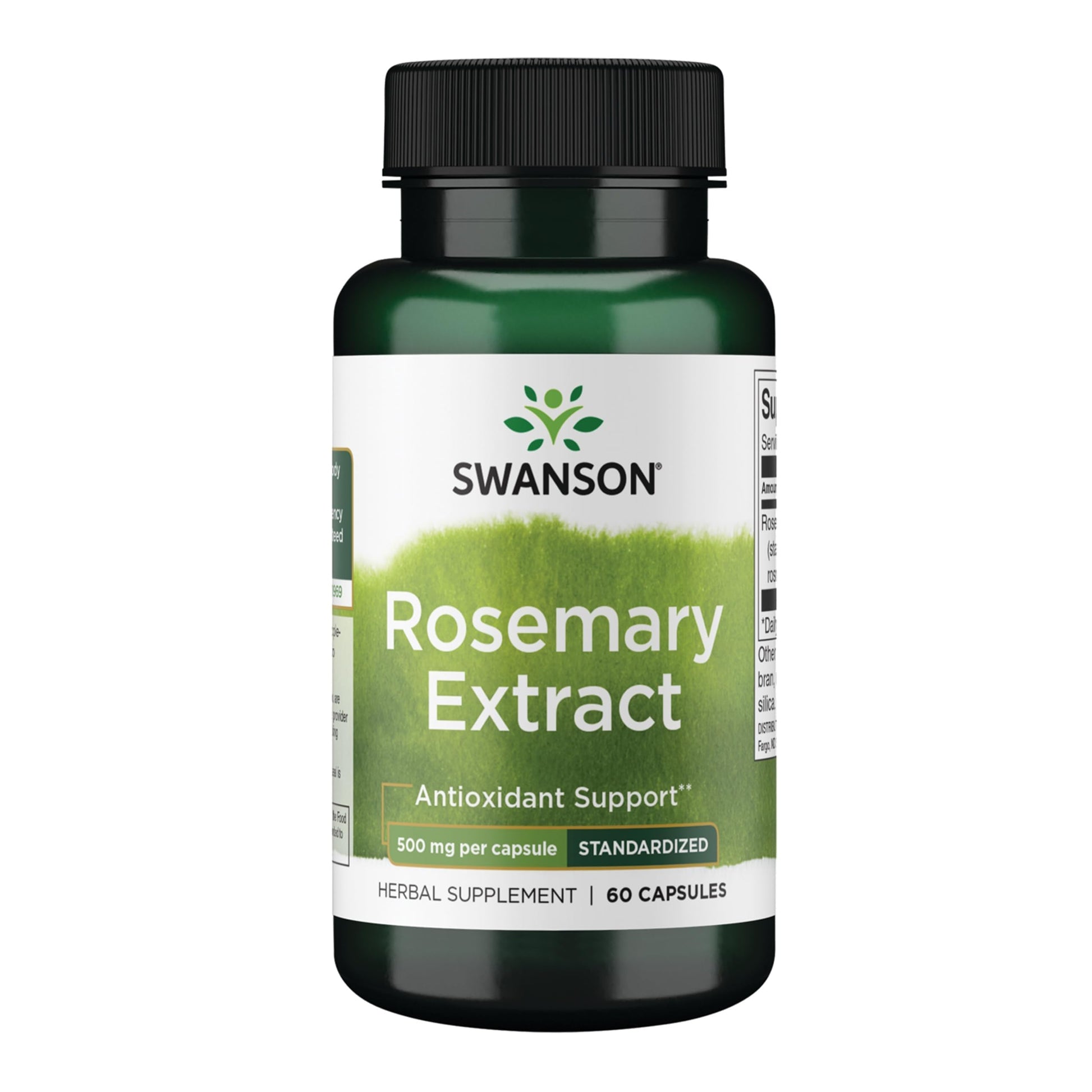 Swanson Rosemary Extract 500 Milligrams Capsules 60 Count