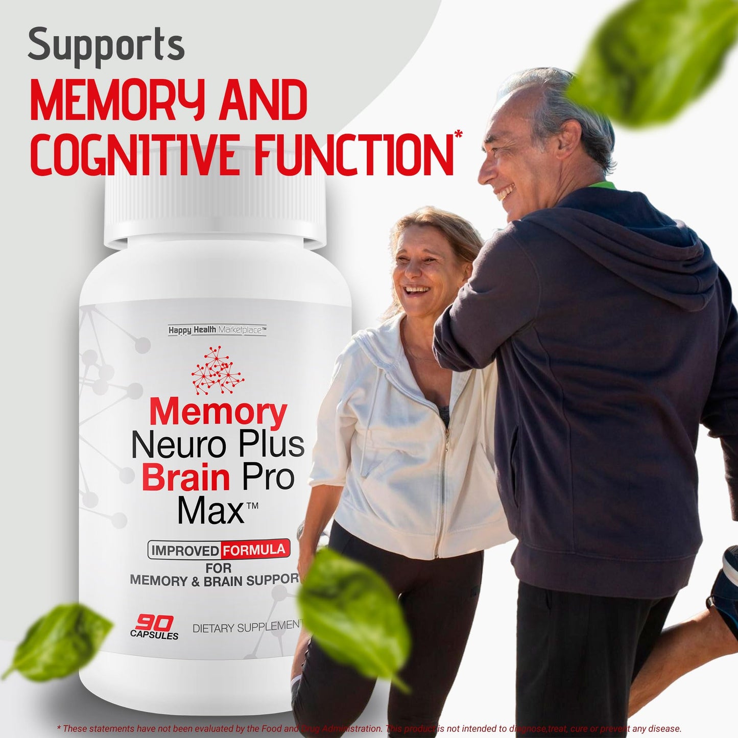 Happy Health Marketplace Memory Neuro Plus Brain Pro Max Capsules, 90 Capsules