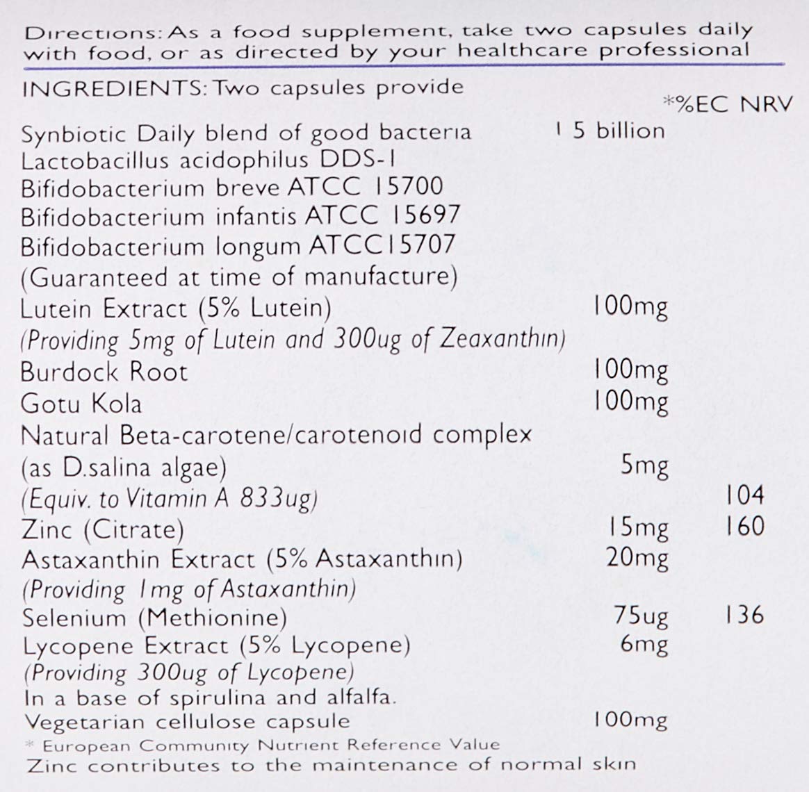 Viridian Clear Skin Complex Capsules, 60 Count