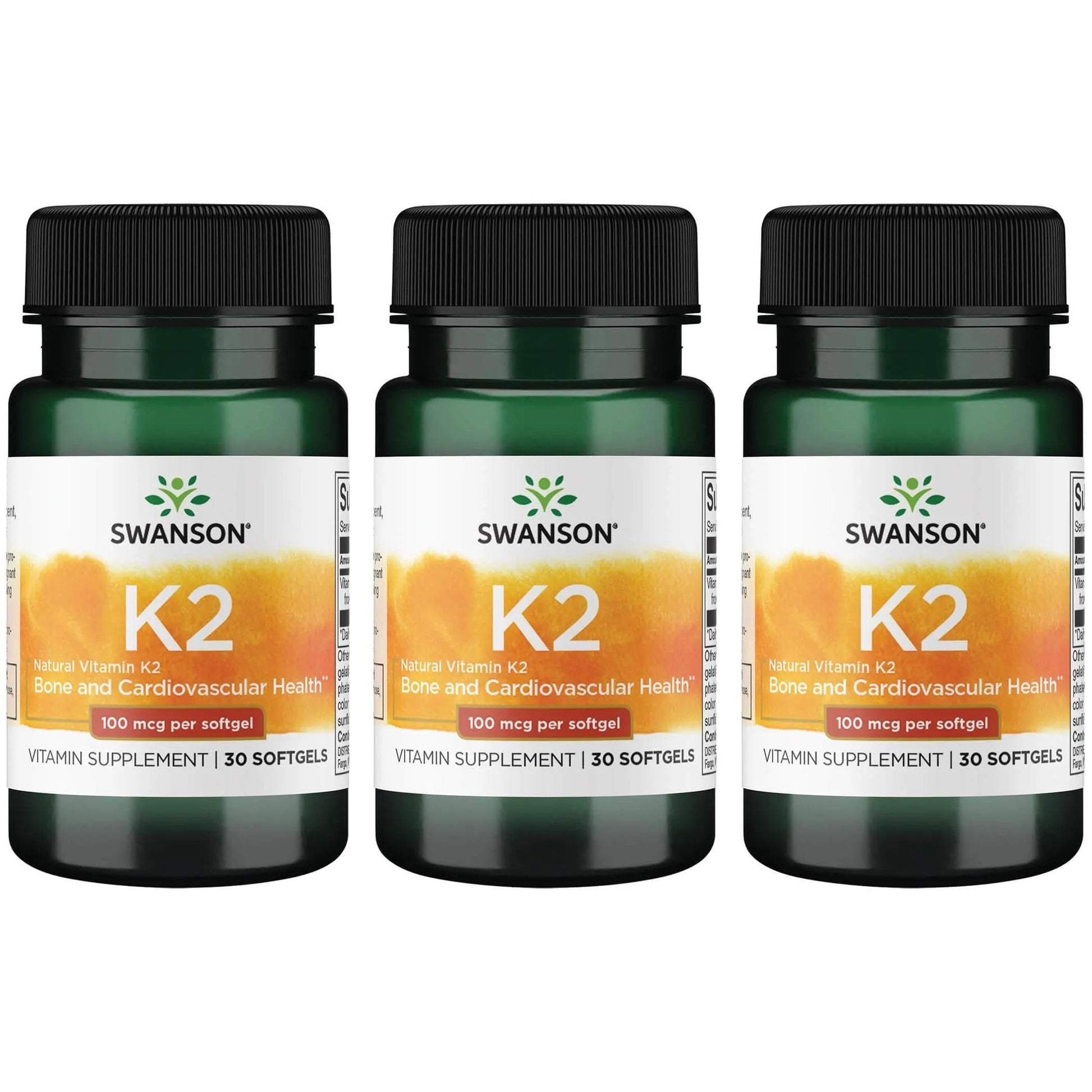 Swanson Vitamin K2 (Menaquinone-7) Softgels 90 Count