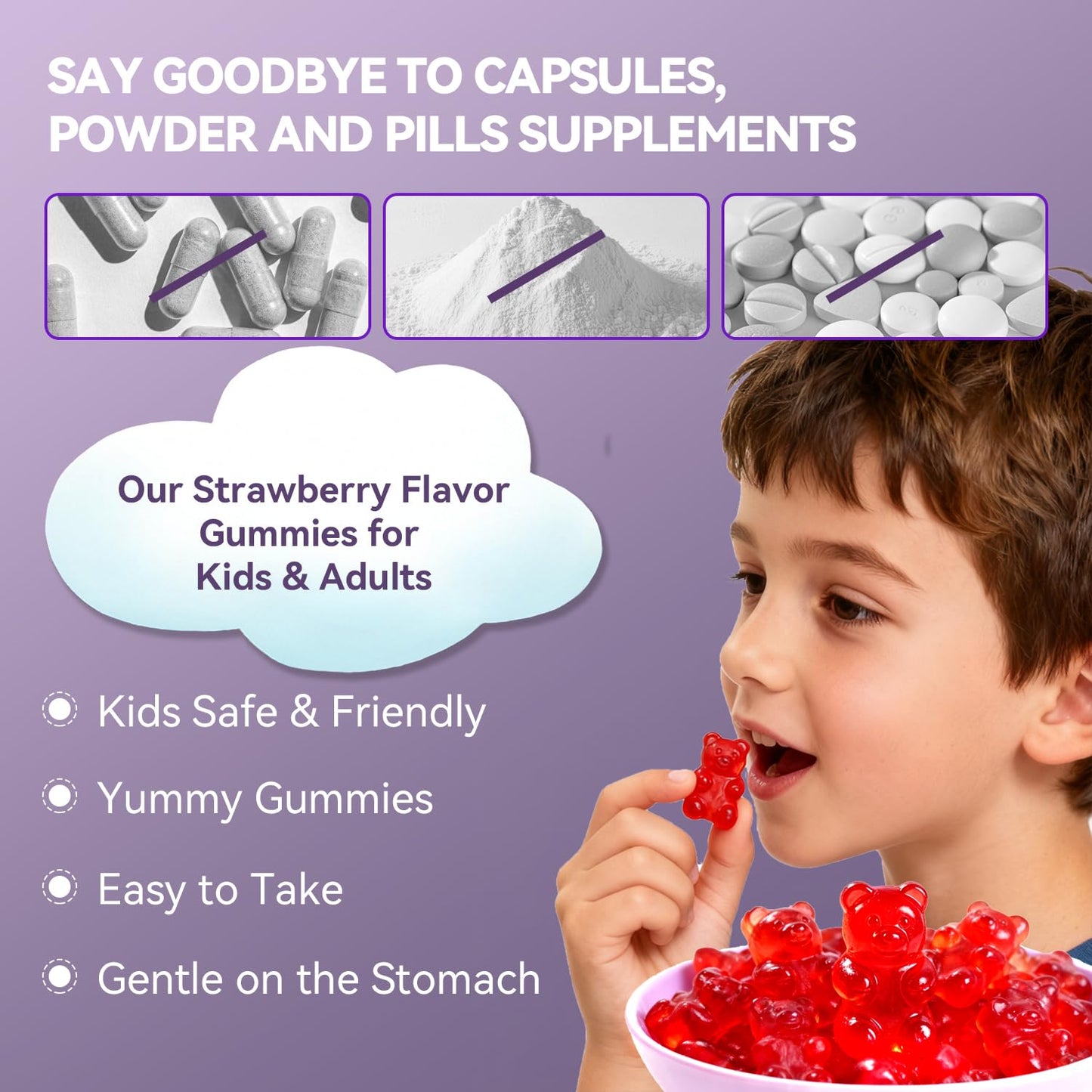 Crasye Saffron Gummies for Kids Gummy, 60