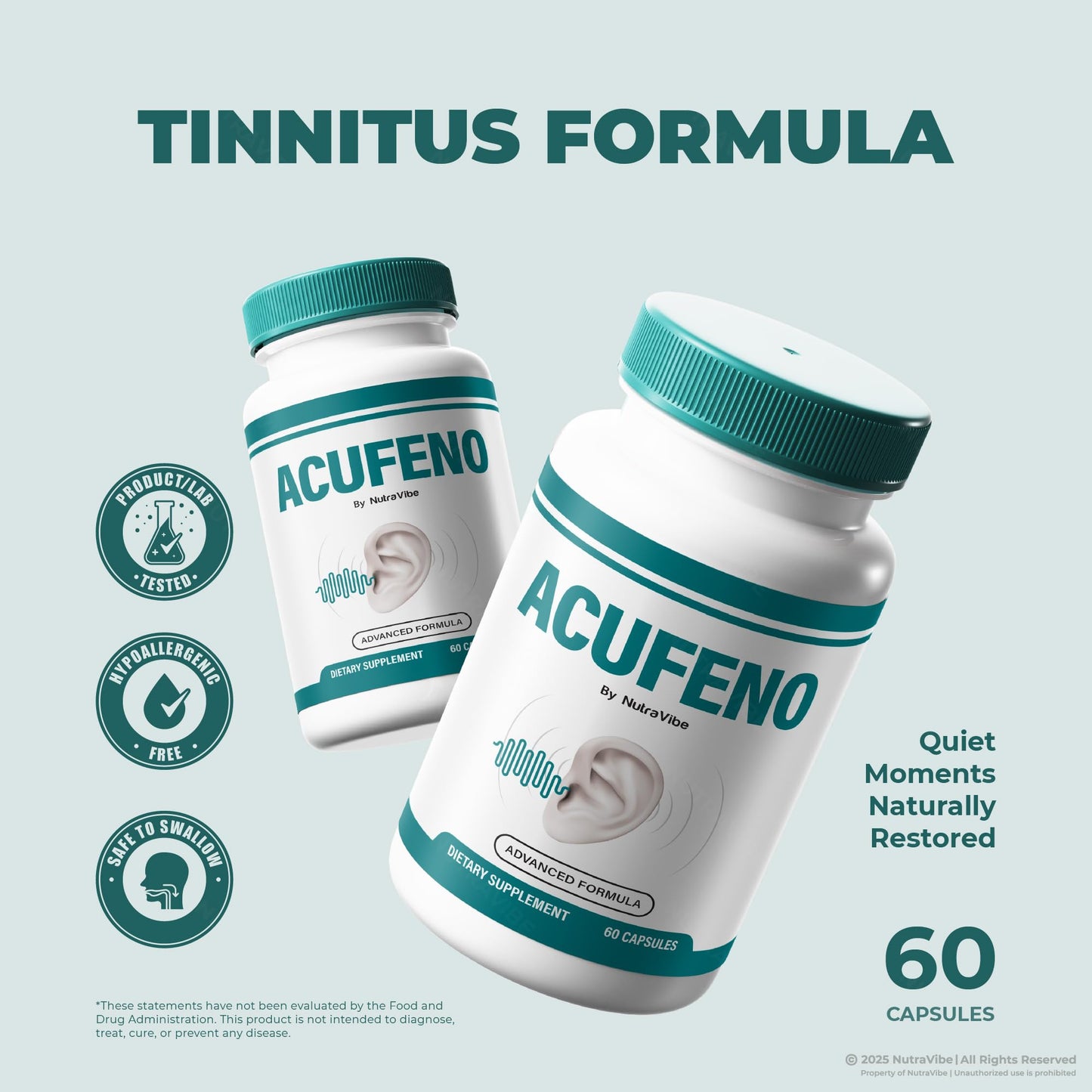 NutraVibe Acufeno Capsules 180 Capsules
