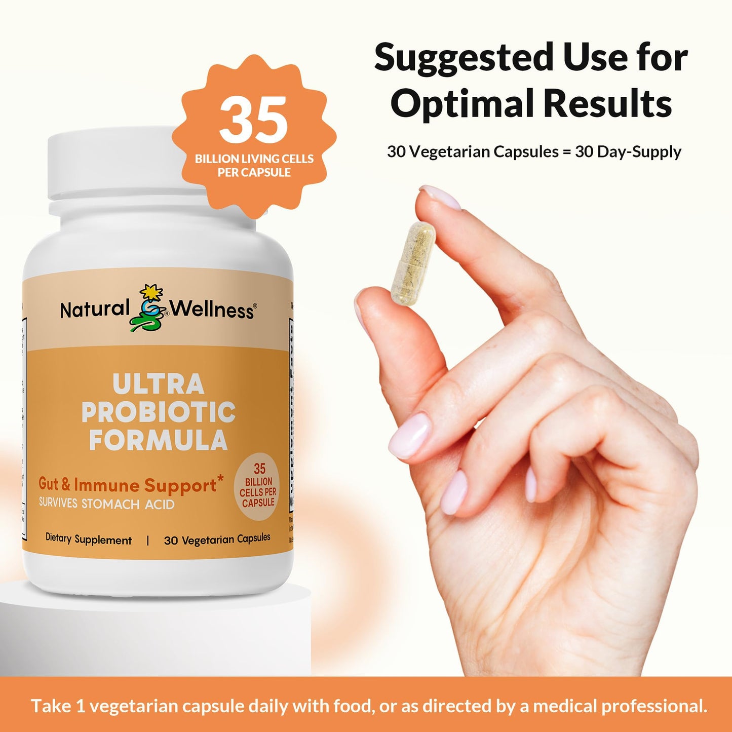 Natural Wellness Ultra Probiotics Capsule 30 Count