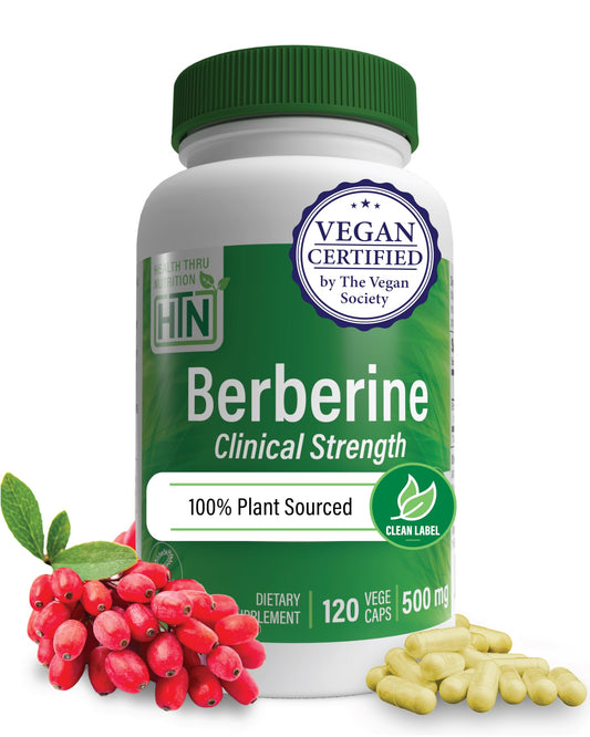 Health Thru Nutrition Berberine HCl 500mg Capsules, 120 Capsules