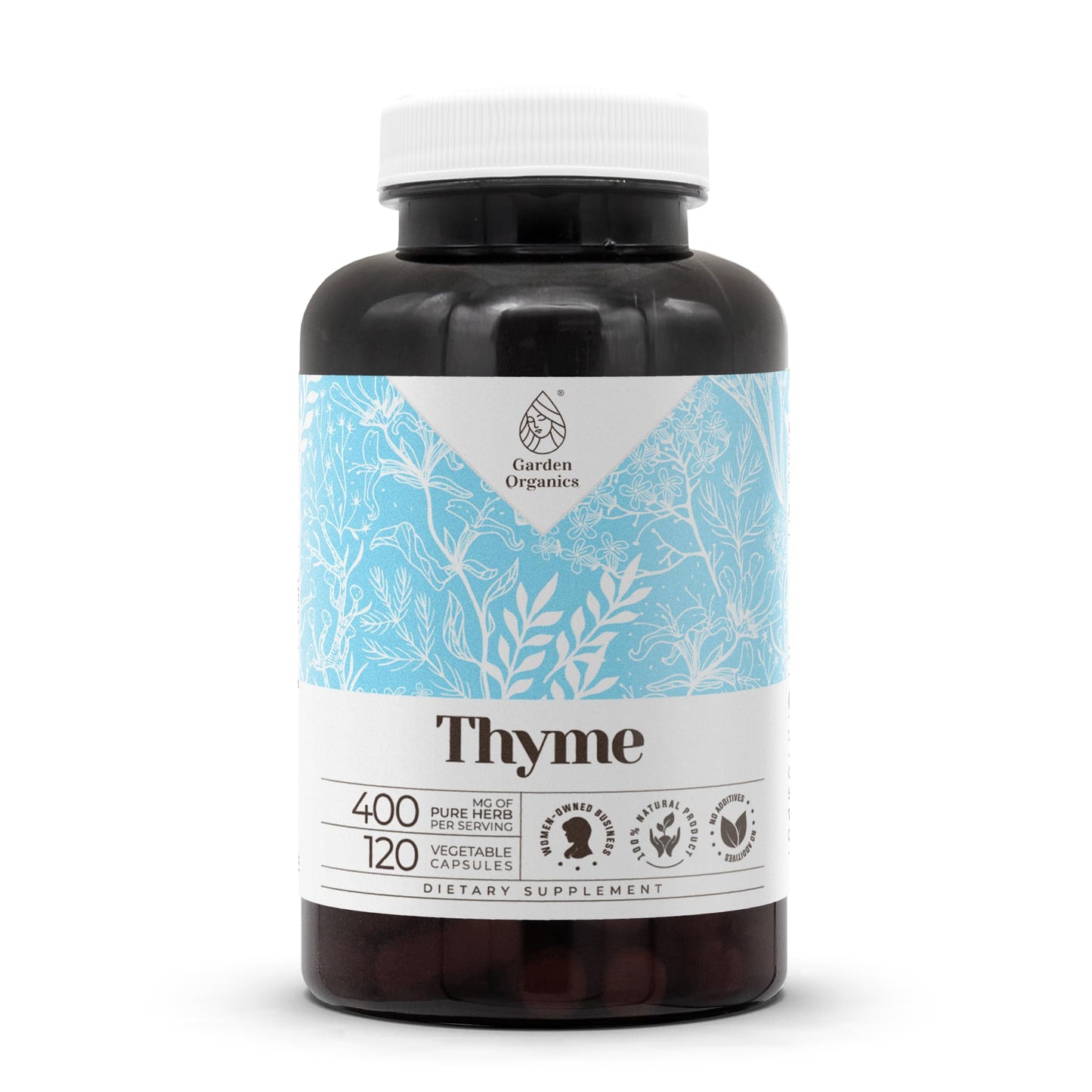 Garden Organics Thyme Capsules 60 Count