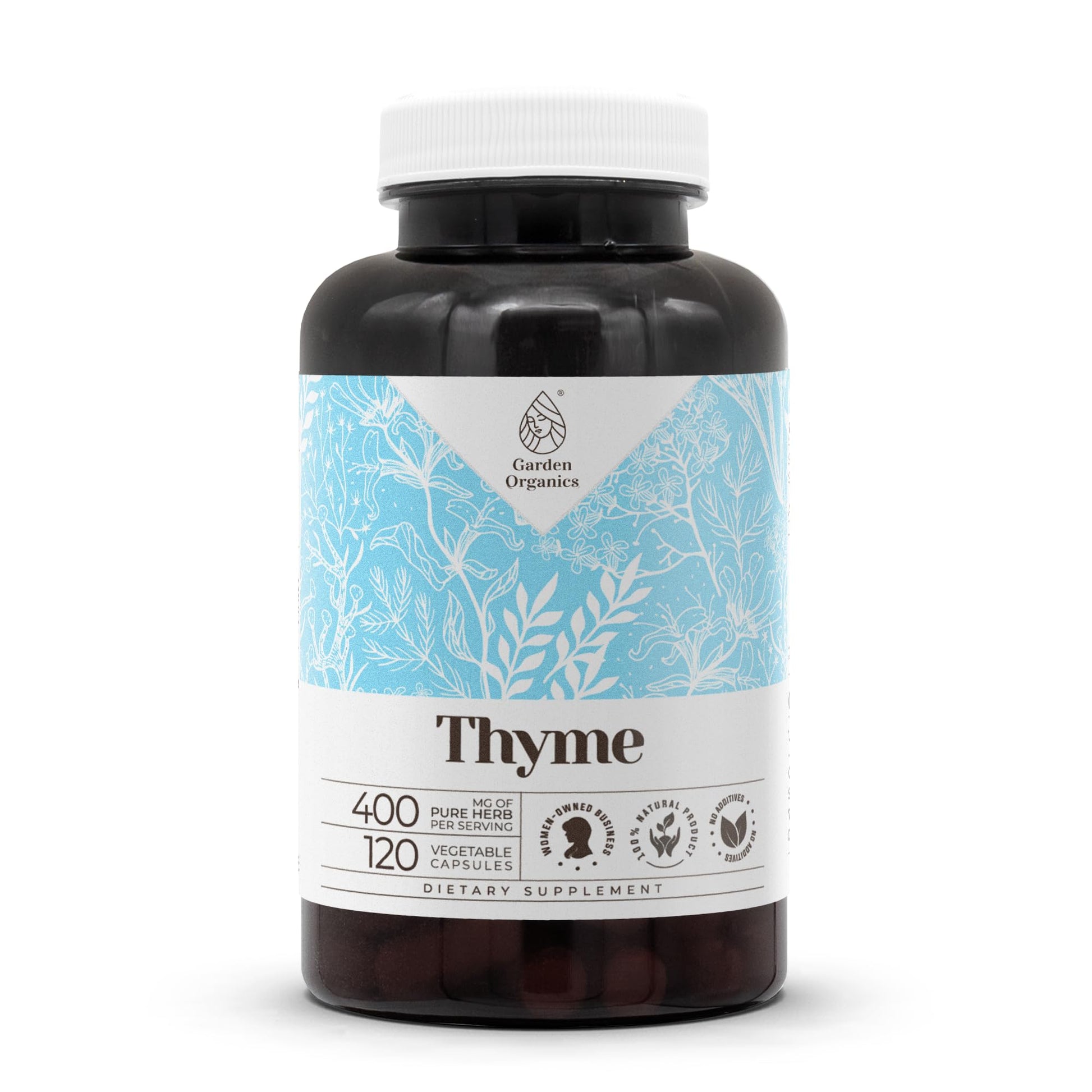 Garden Organics Thyme Capsules 60 Count