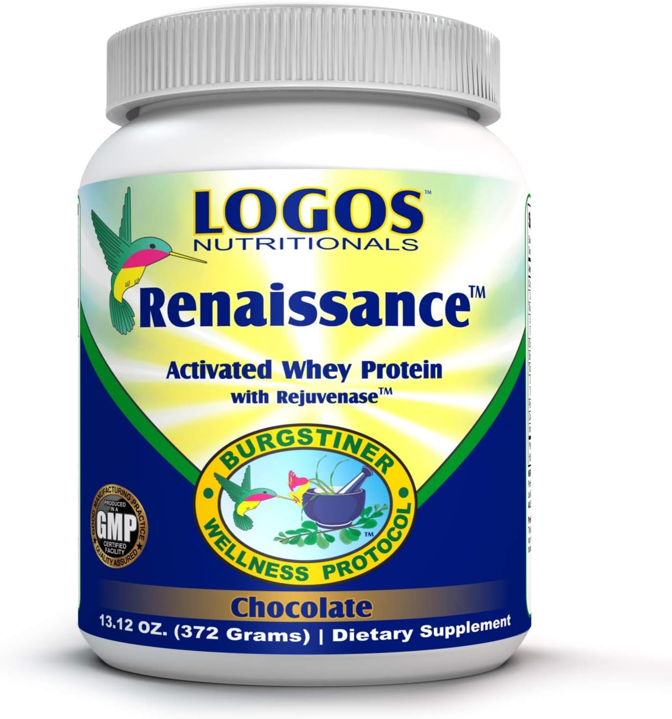 logos nutritionals Renaissance Activated Whey Protein Powder Isolate with Digestive Enzymes, 13.12 Ounce