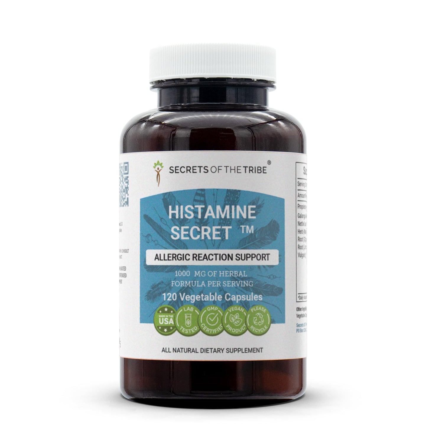 Secrets of the Tribe Histamine Secret Capsule 120 Count