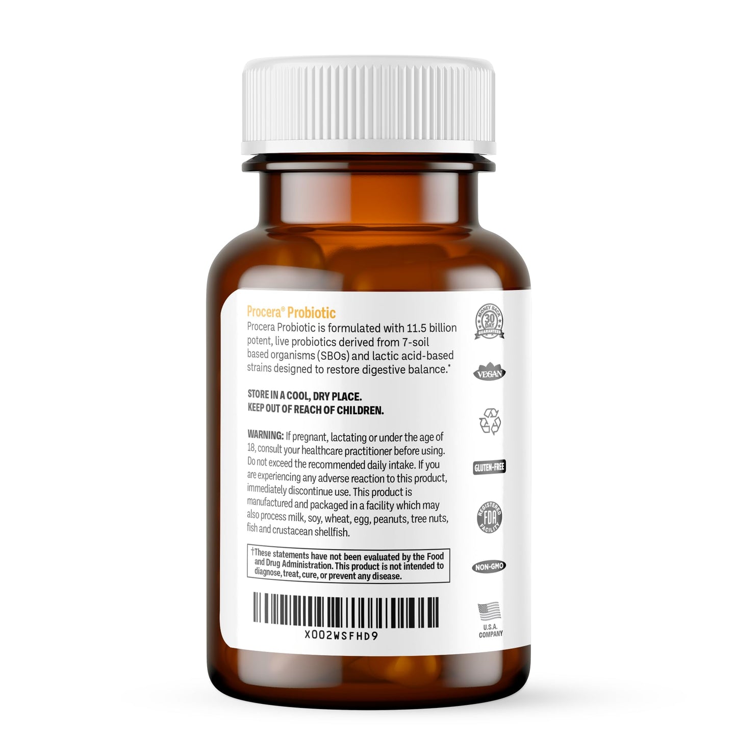 Procera Immune Probiotic 11 Billion CFU Capsule, 60 Count