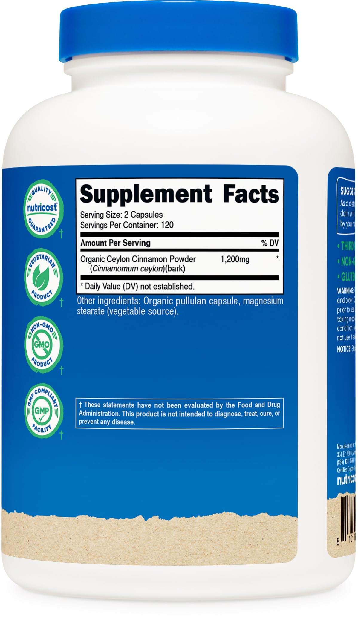 Nutricost Ceylon Cinnamon 240 Capsules