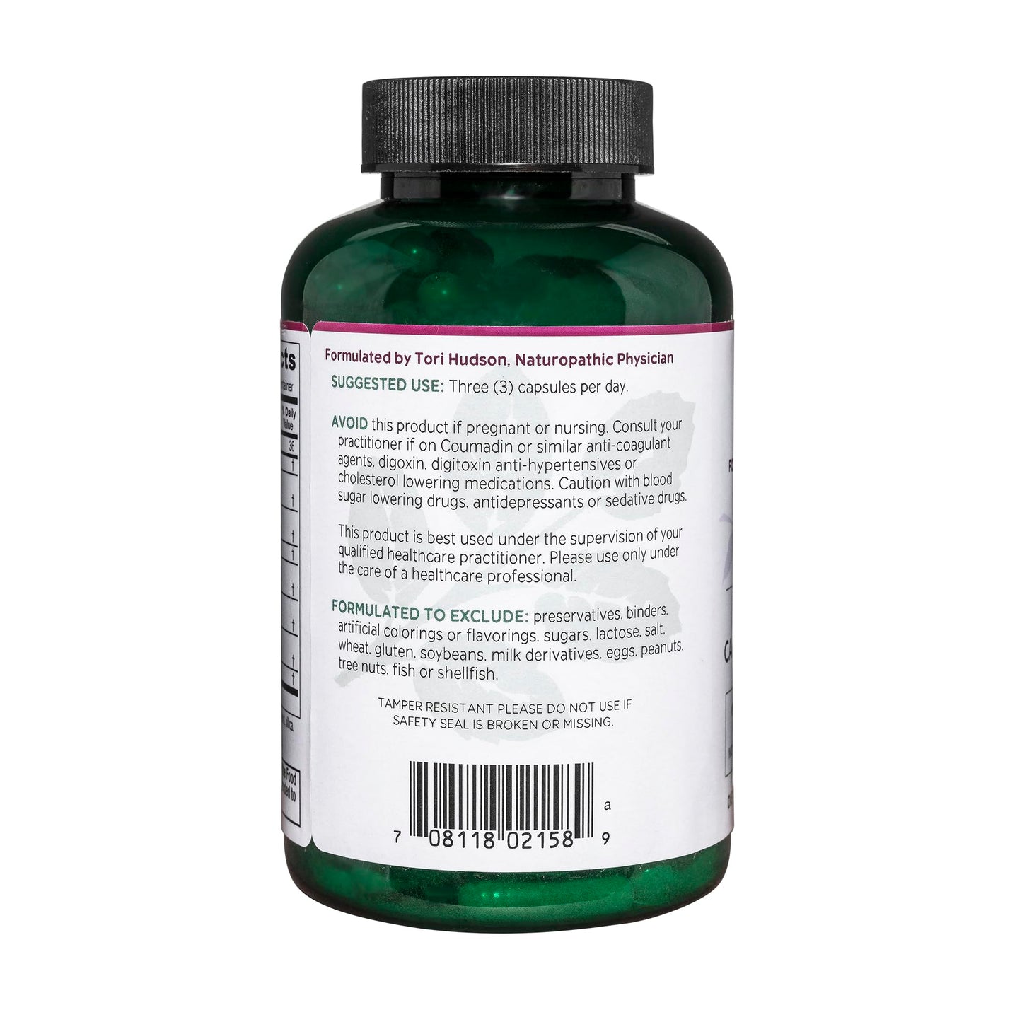 Vitanica VasoBlend Heart Health Supplement, 180 Capsules