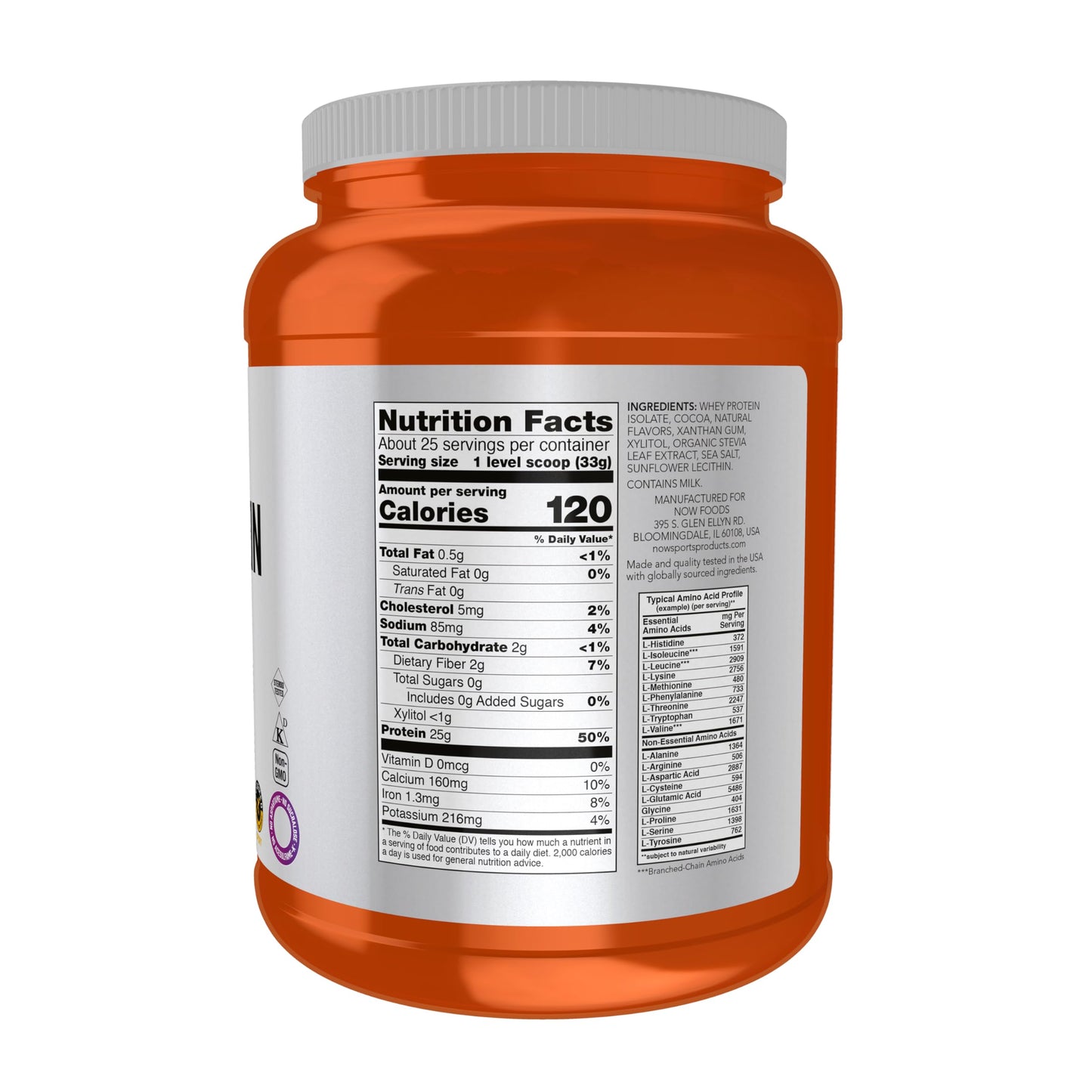NOW Foods Whey Protein Isolate Powder, 28.8 oz