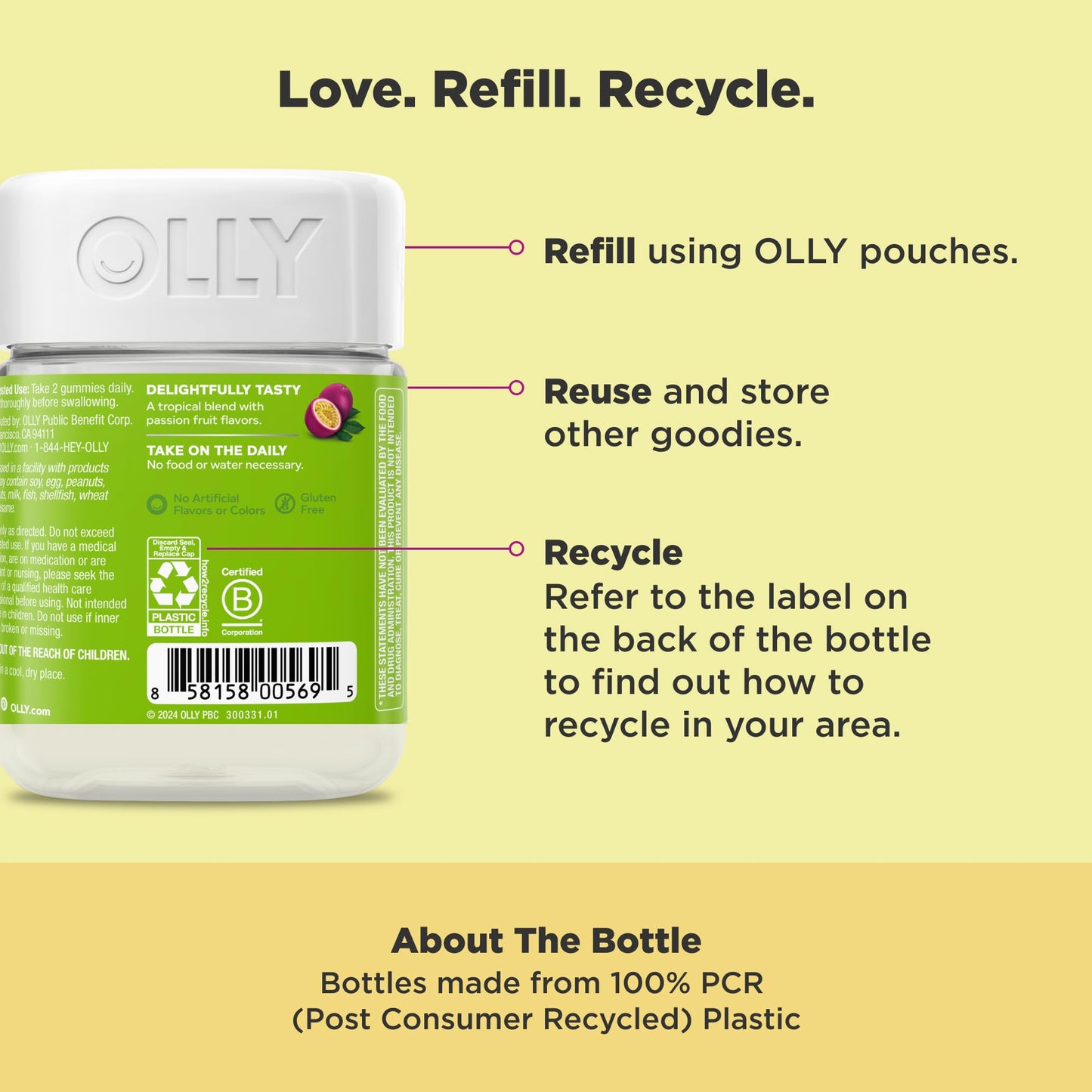 OLLY Daily Energy Gummy 120 Count