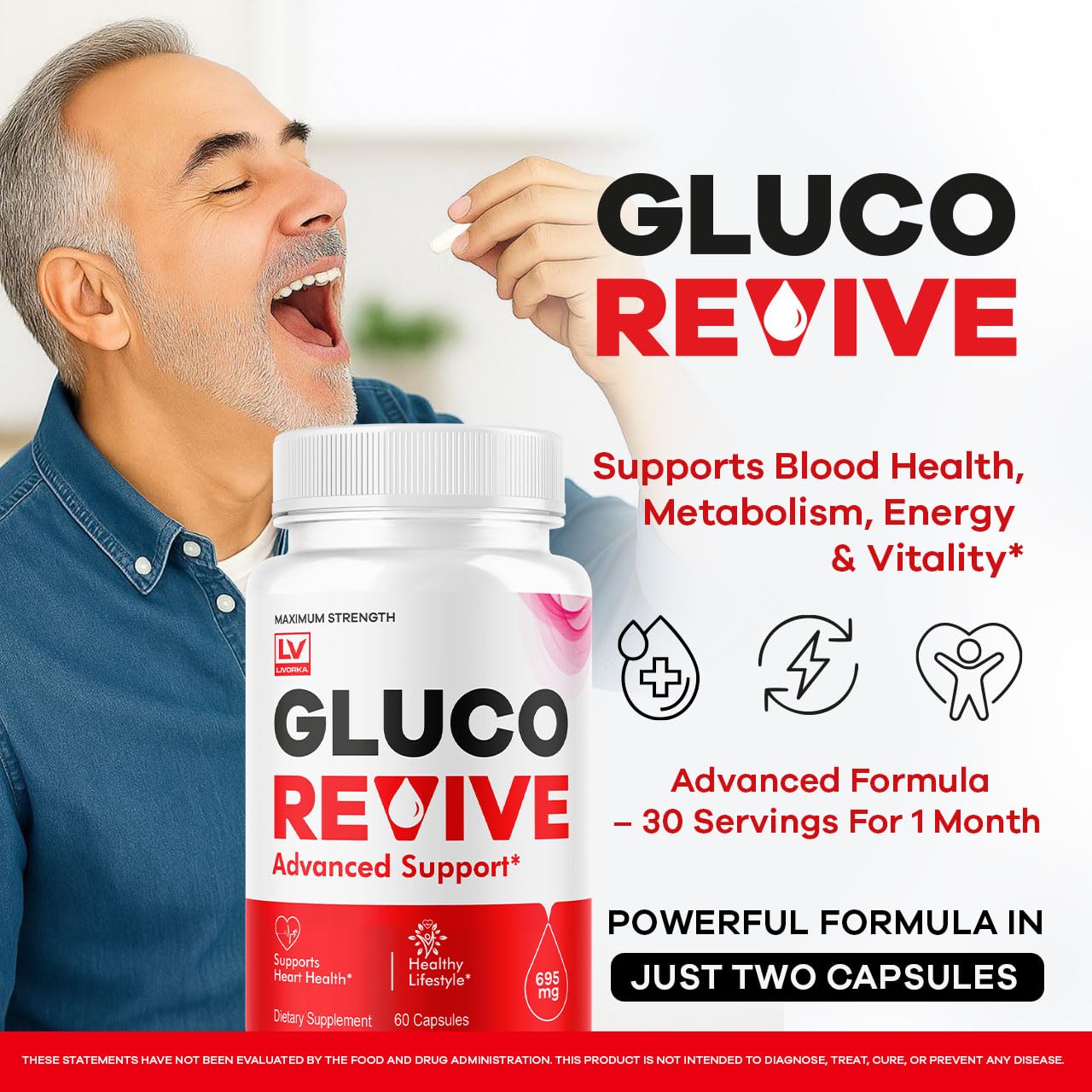 LIVORKA Gluco Revive Capsules 120 Capsules