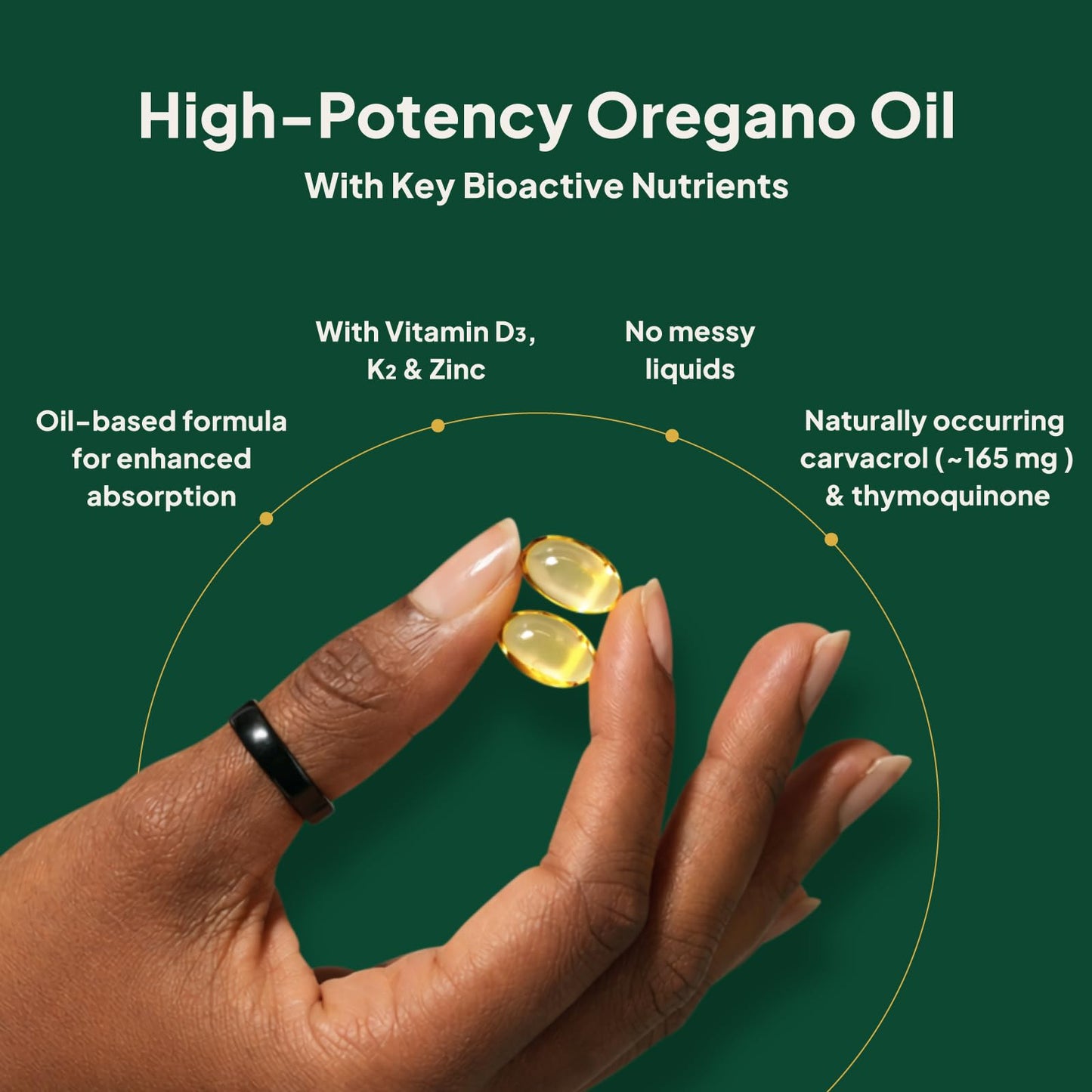 Florvay Oil of Oregano with Black Seed Oil Softgels, 180 Count