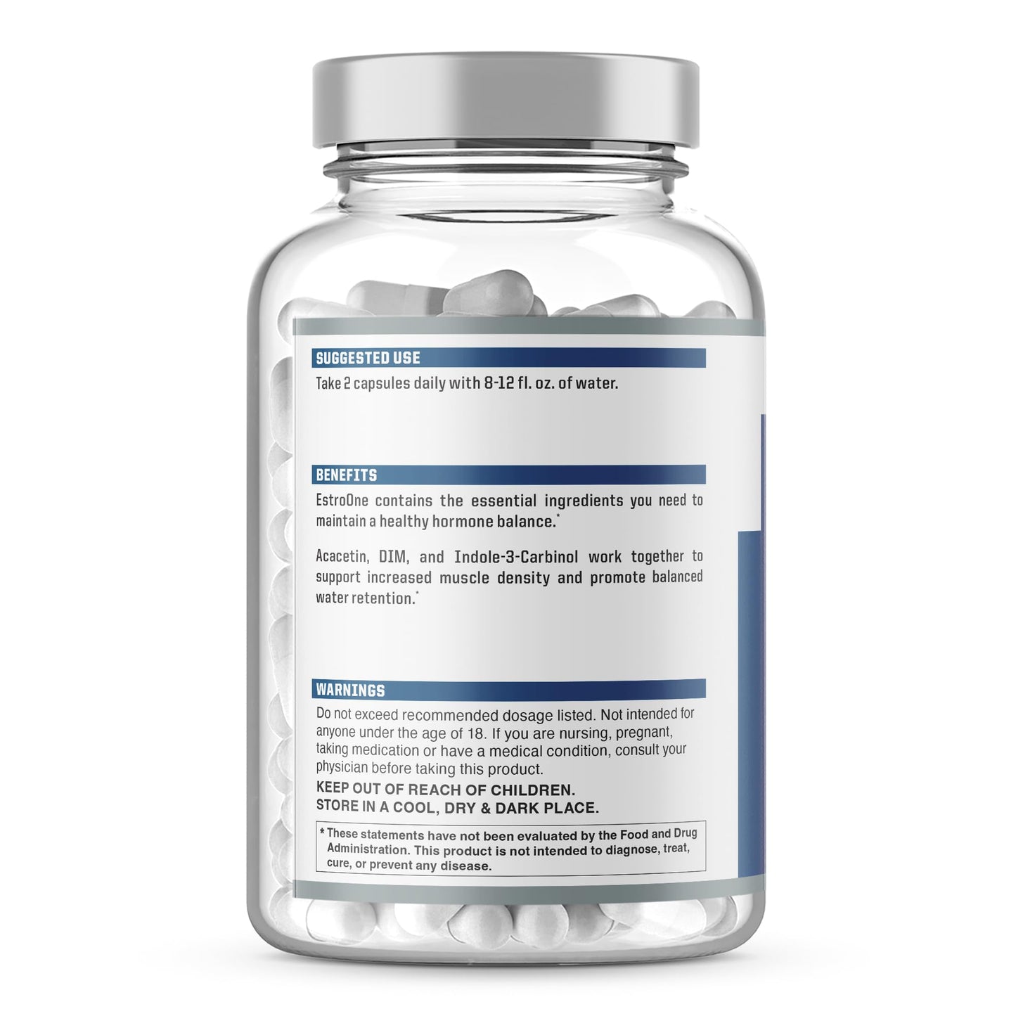 NutraOne EstroOne Hormone Support for Men, 60 Capsules