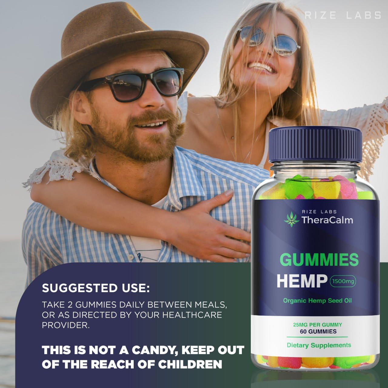 Rize Labs Theracalm Gummies 180 Gummies