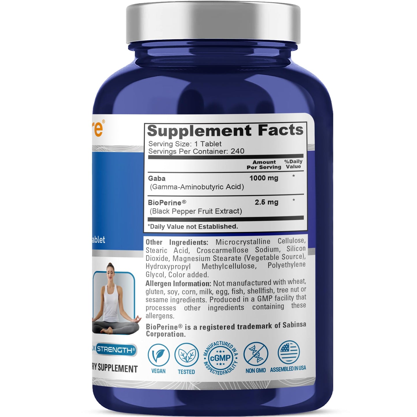NusaPure GABA Tablet 240 Count