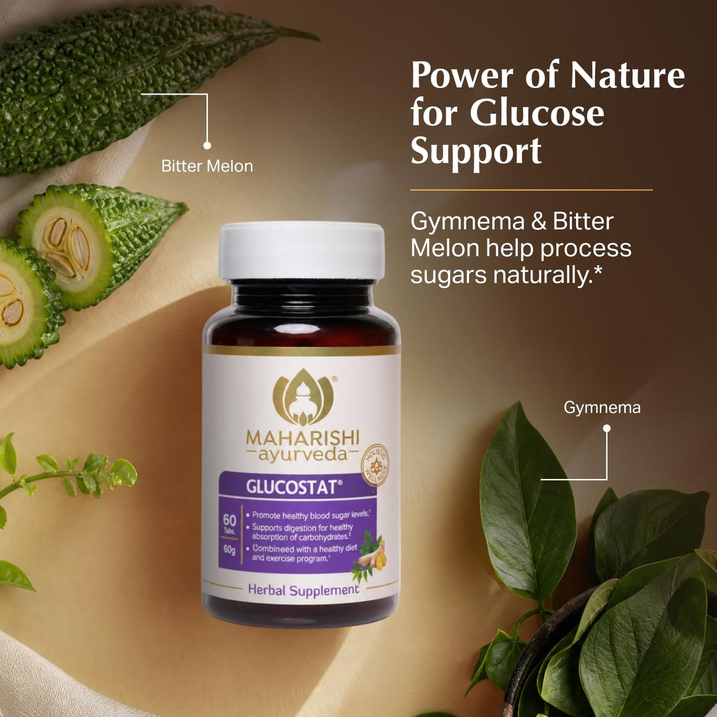 Maharishi Ayurveda Glucostat 1000 mg, 60 Tablets