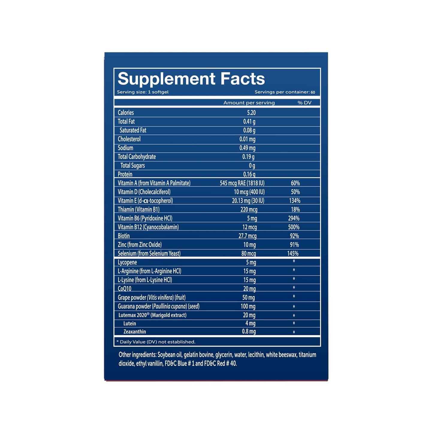 Vivioptal Vitamins Multivitamin & Multimineral for Men and Women Softgels, 2-Pack